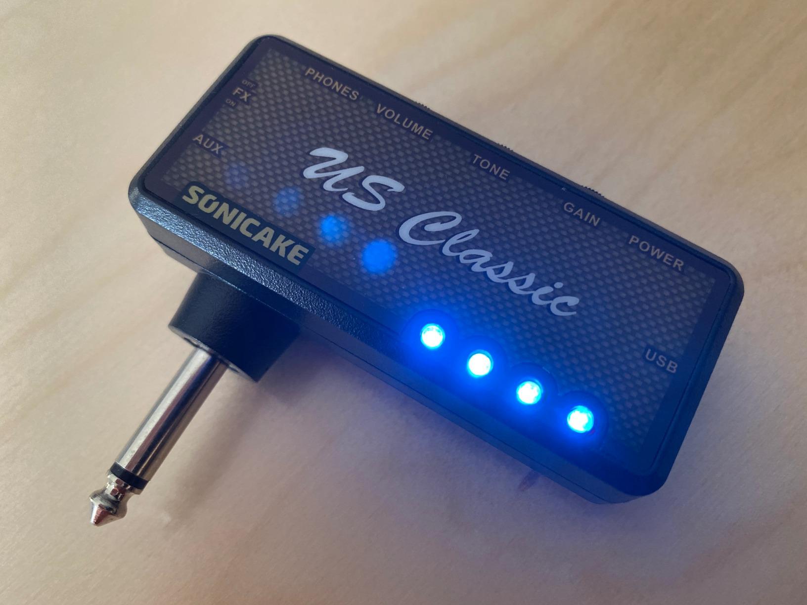 SONICAKE Guitar Headphone Amp Mini Guitar Headphone Amplifier US Classic Rechargeable Plug-in Pocket Overdrive Reverb Effects for Home Silent Practice customer photo 1