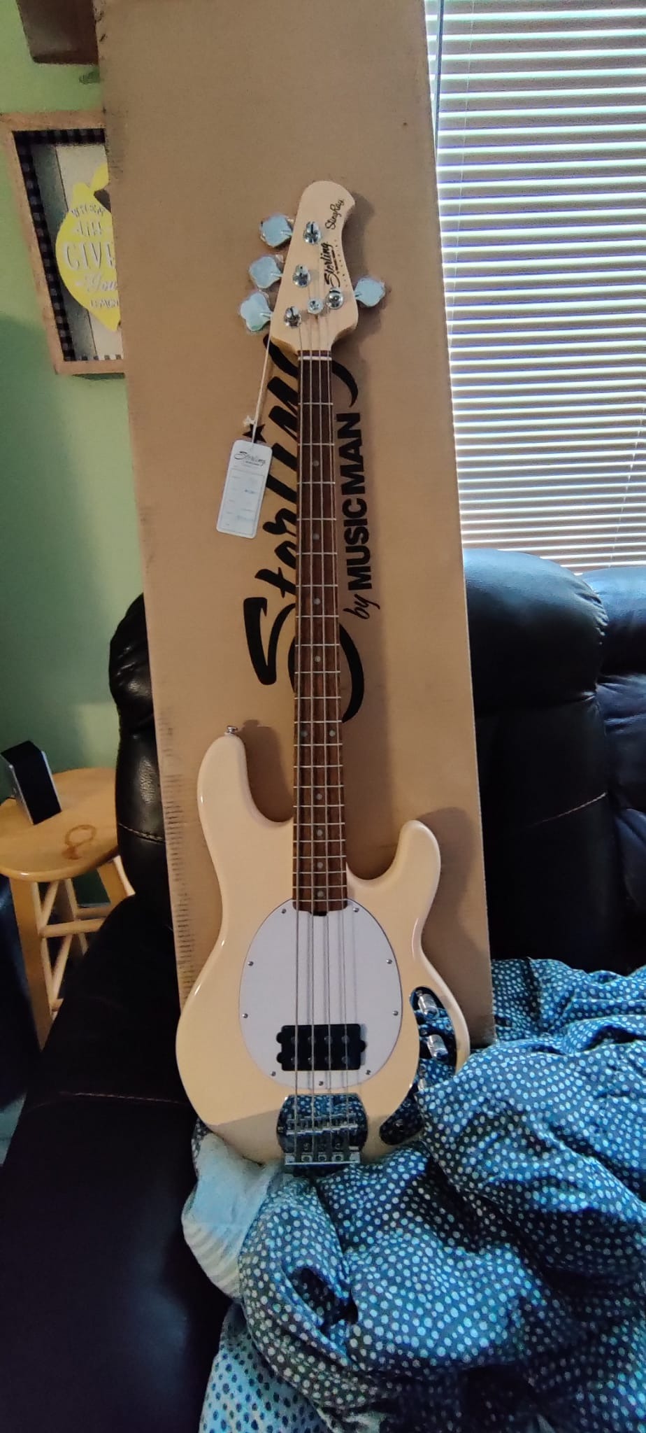 Sterling by Music Man StingRay Ray4 Bass Guitar in Black customer photo 2