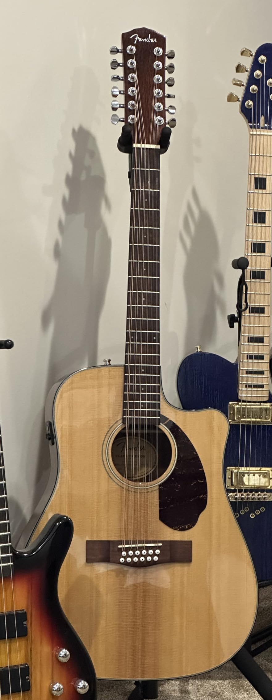 Fender CD-140SCE 12-String Dreadnought Cutaway Acoustic Electric Guitar with Fishman Pickup, Natural customer photo 1