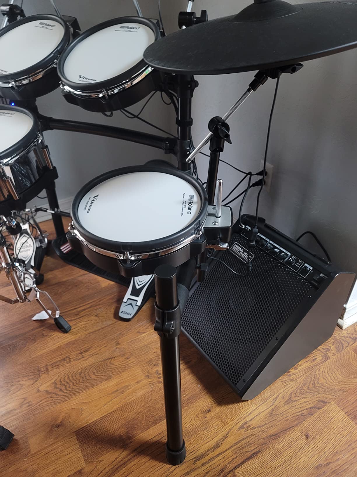 Vangoa Electric Drum Amp 65W Professional Wireless Electronic Amplifier for Drum Set Speaker 3-Band EQ USB Personal Monitor Keyboard Speaker, Black customer photo 2