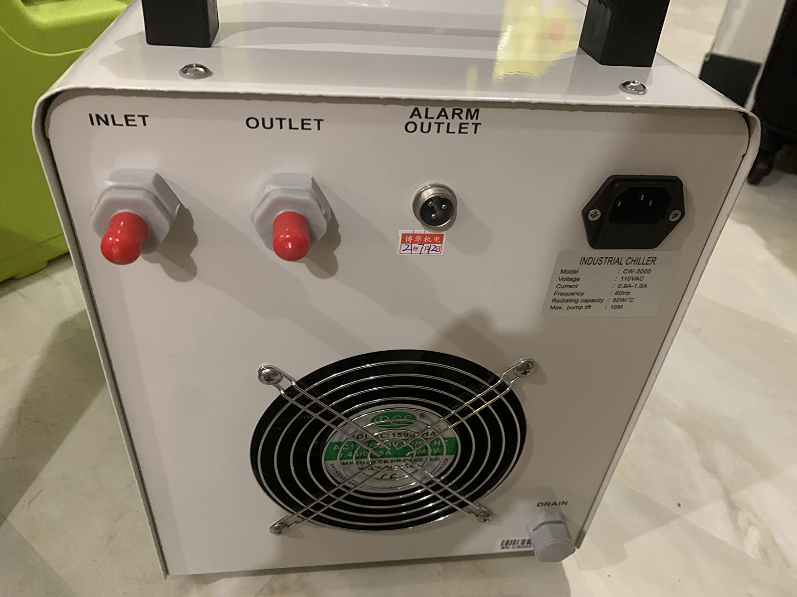 Homend 110V Industrial Water Chiller 9L Capacity CW-3000 Thermolysis Type Cooling Chiller for 60W 80W Laser Engraving Machine customer photo 2
