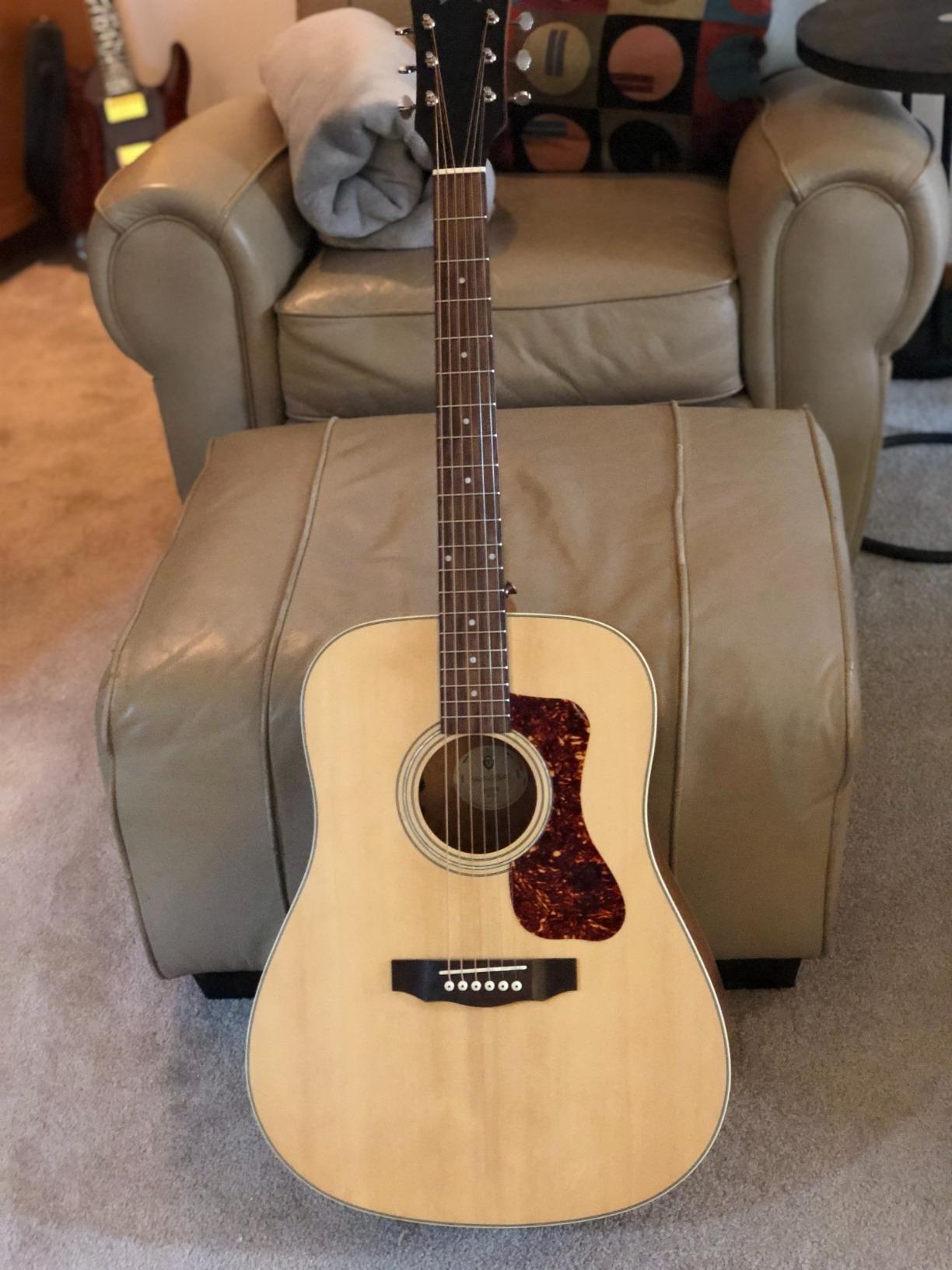 Guild D240E Acoustic Electric Guitar Natural customer photo 1
