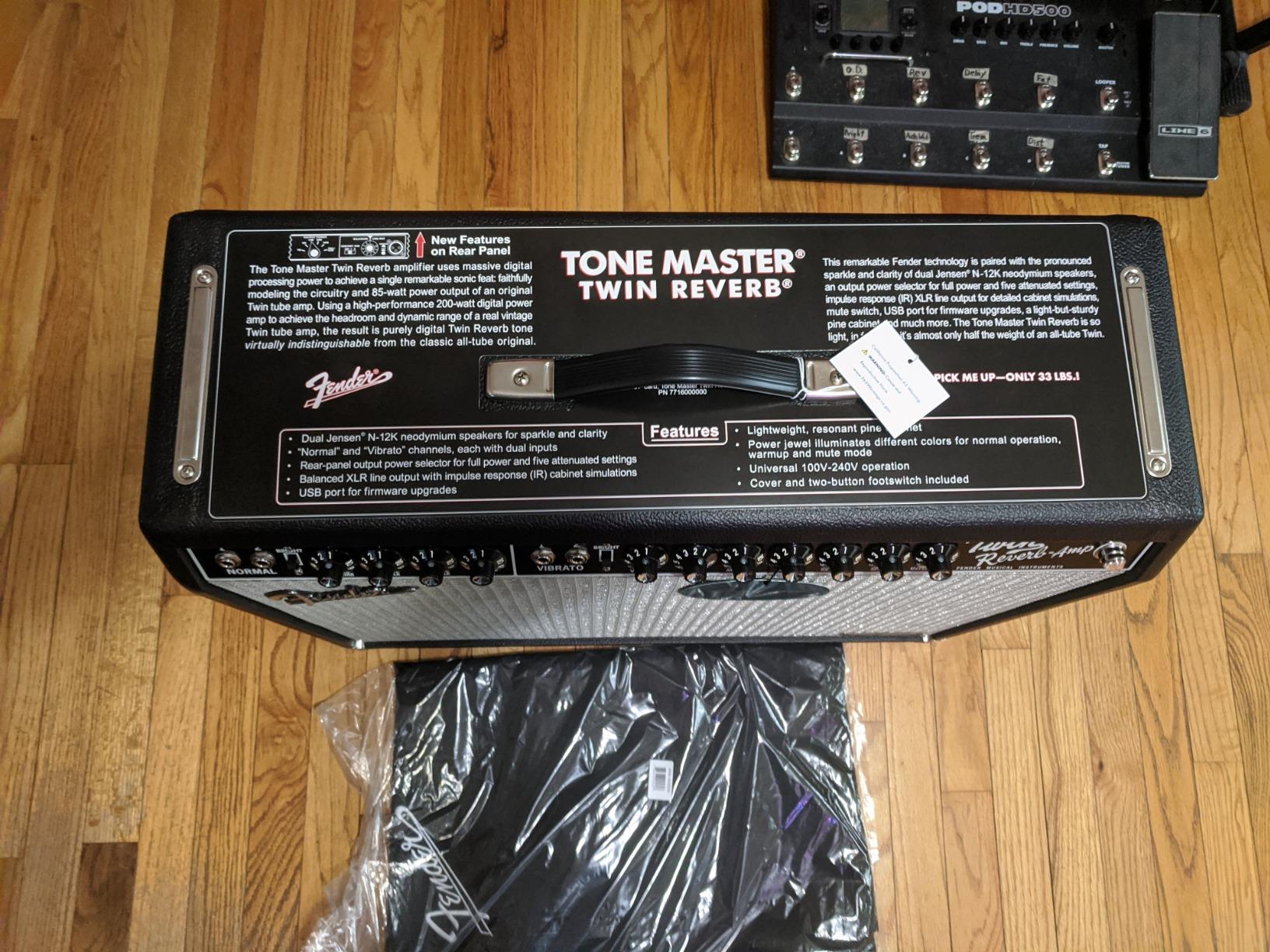 Fender Tone Master Twin Reverb Guitar Amplifier, Black, with 2-Year Warranty customer photo 2