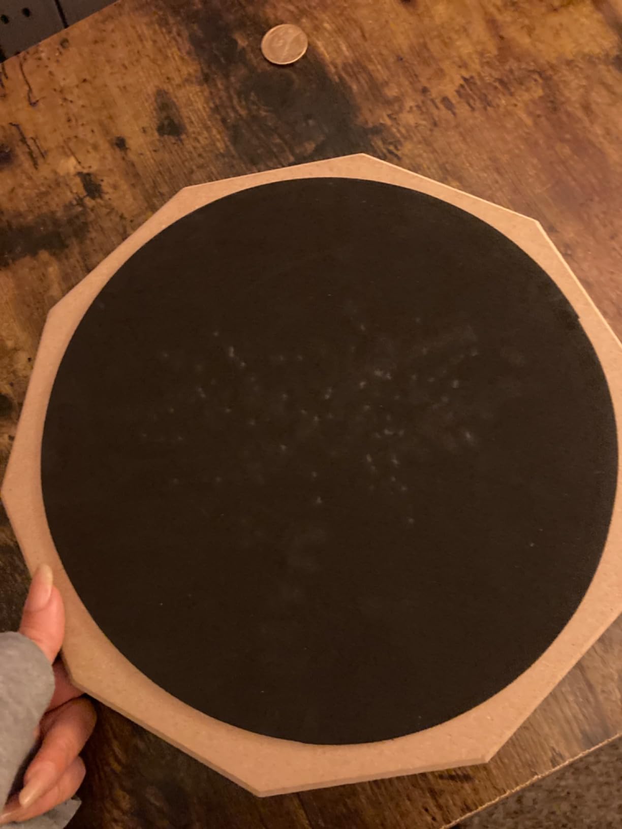Donner Drum Practice Pad 8 Inches, Silent Practice Drum Pad 2-Sided With Drum Sticks - Blue customer photo 2