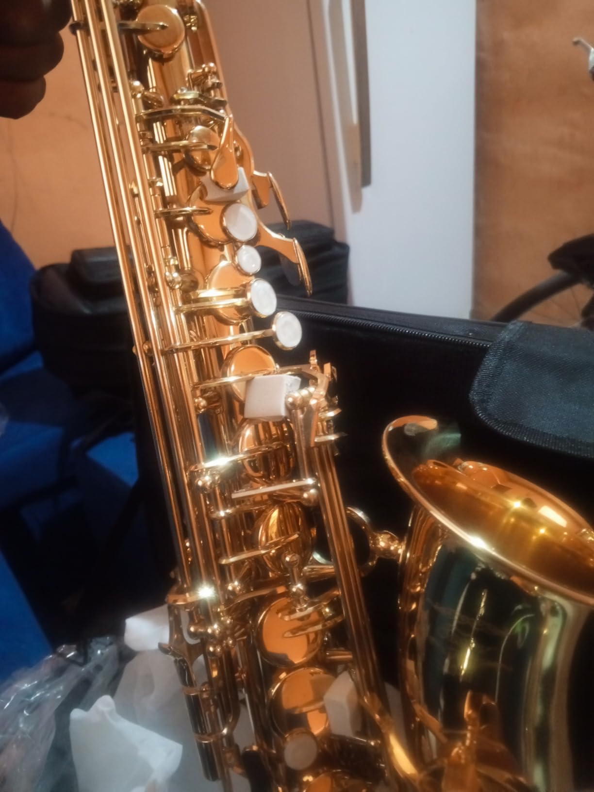 Eastar Alto Saxophone Antique Finish Bronze Vintage Sax Eb E-flat Student Beginner with Case, Mouthpiece, Straps, Reeds, Saxo Stand, Cleaning Kit, AS-II-Ab customer photo 1