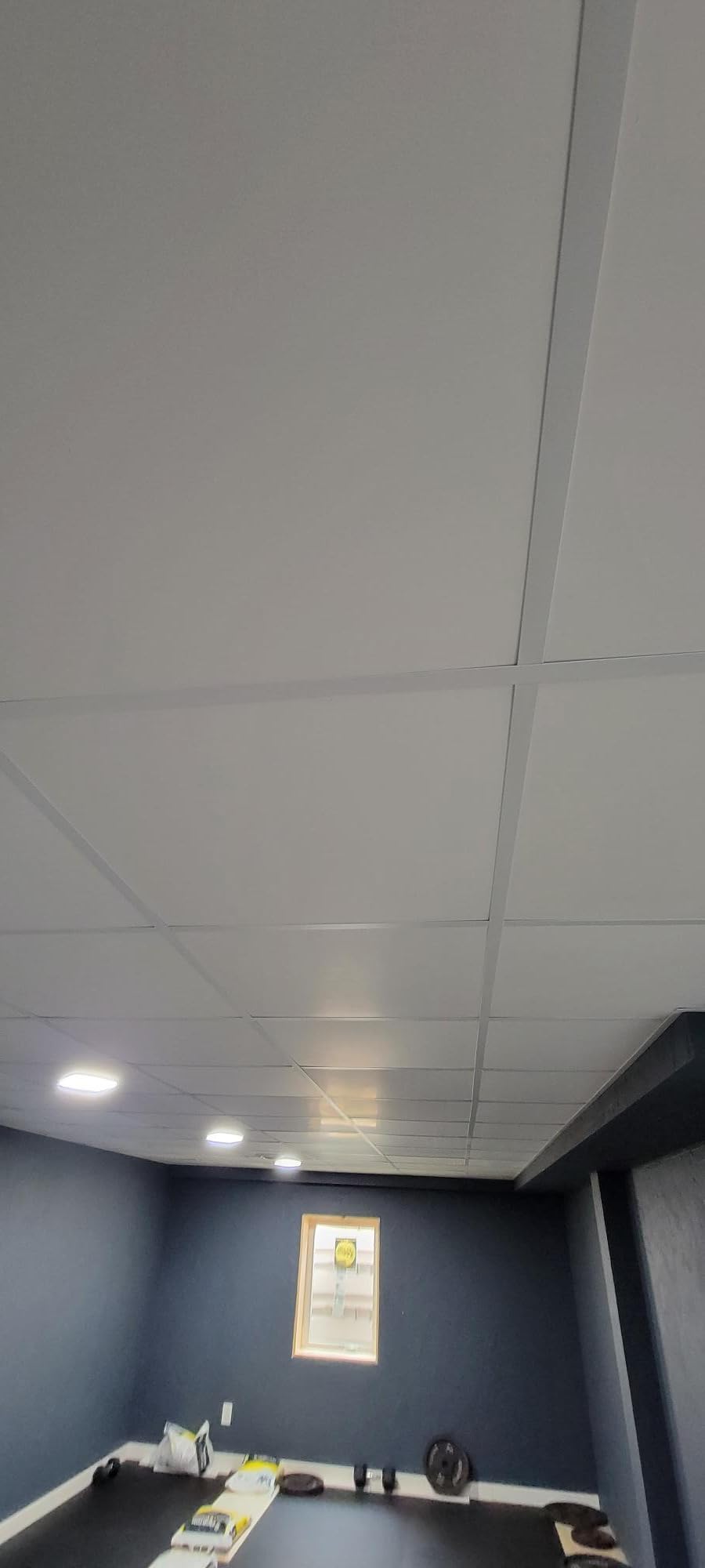Genesis 2ft x 2ft Smooth Pro PVC Ceiling Tiles (12 Tiles) | Easy Drop-In Installation, Waterproof, Washable and Fire-rated customer photo 1