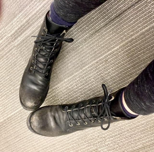 Frye Veronica Women's Combat Boots Crafted from Hand-Burnished Vintage Italian Leather with Genuine Stitch-Down Welt Construction and Leather Lining customer photo 1
