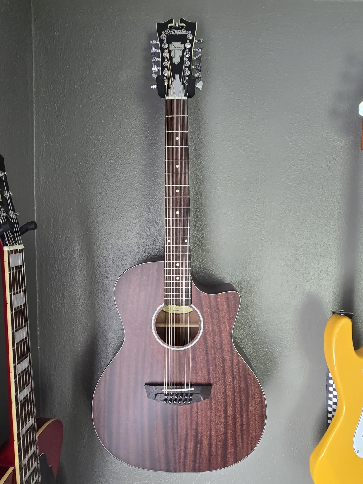 D'Angelico Premier Fulton 12 String Acoustic-Electric Guitar, Natural customer photo 2