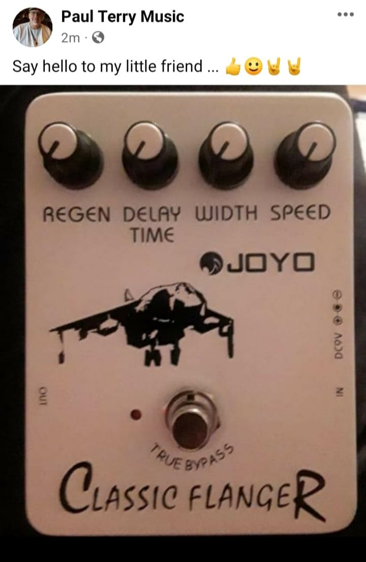 JOYO Classic Flanger Guitar Pedal JF-07 customer photo 1