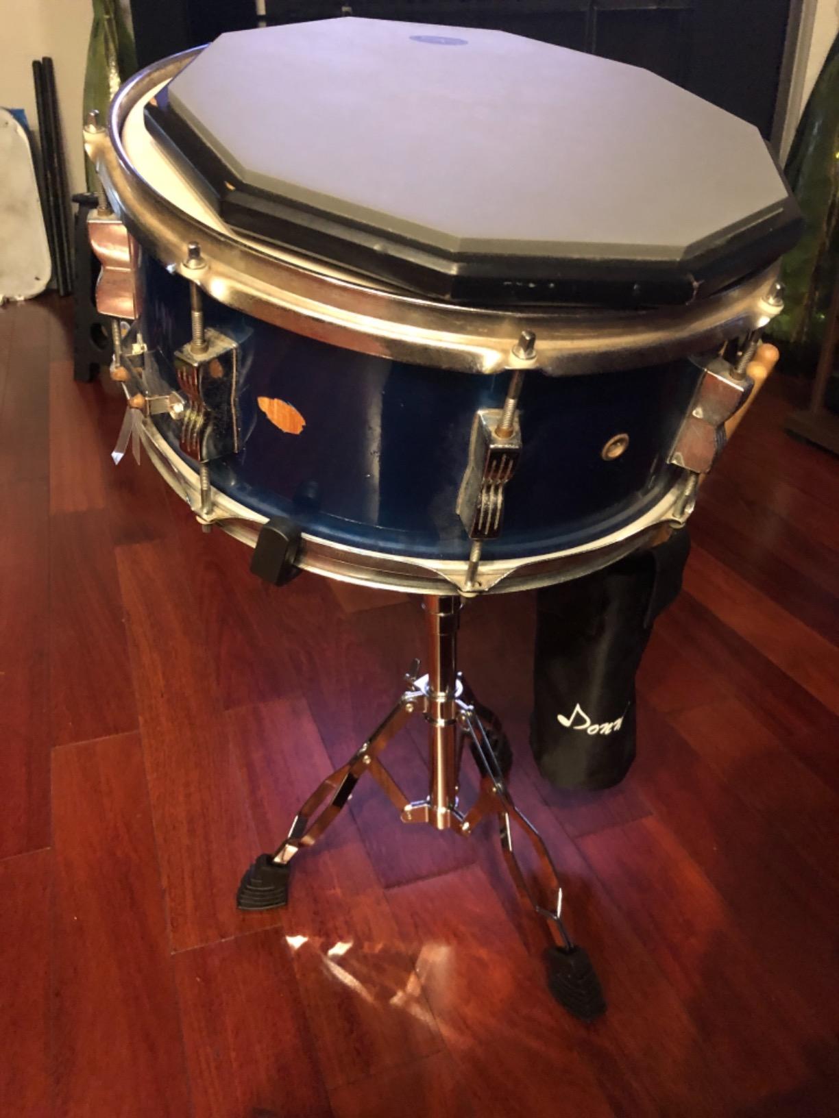Donner Tall Snare Drum Stand with Drum Stick Holder, Adjustable Height 26 to 40 Inches customer photo 2