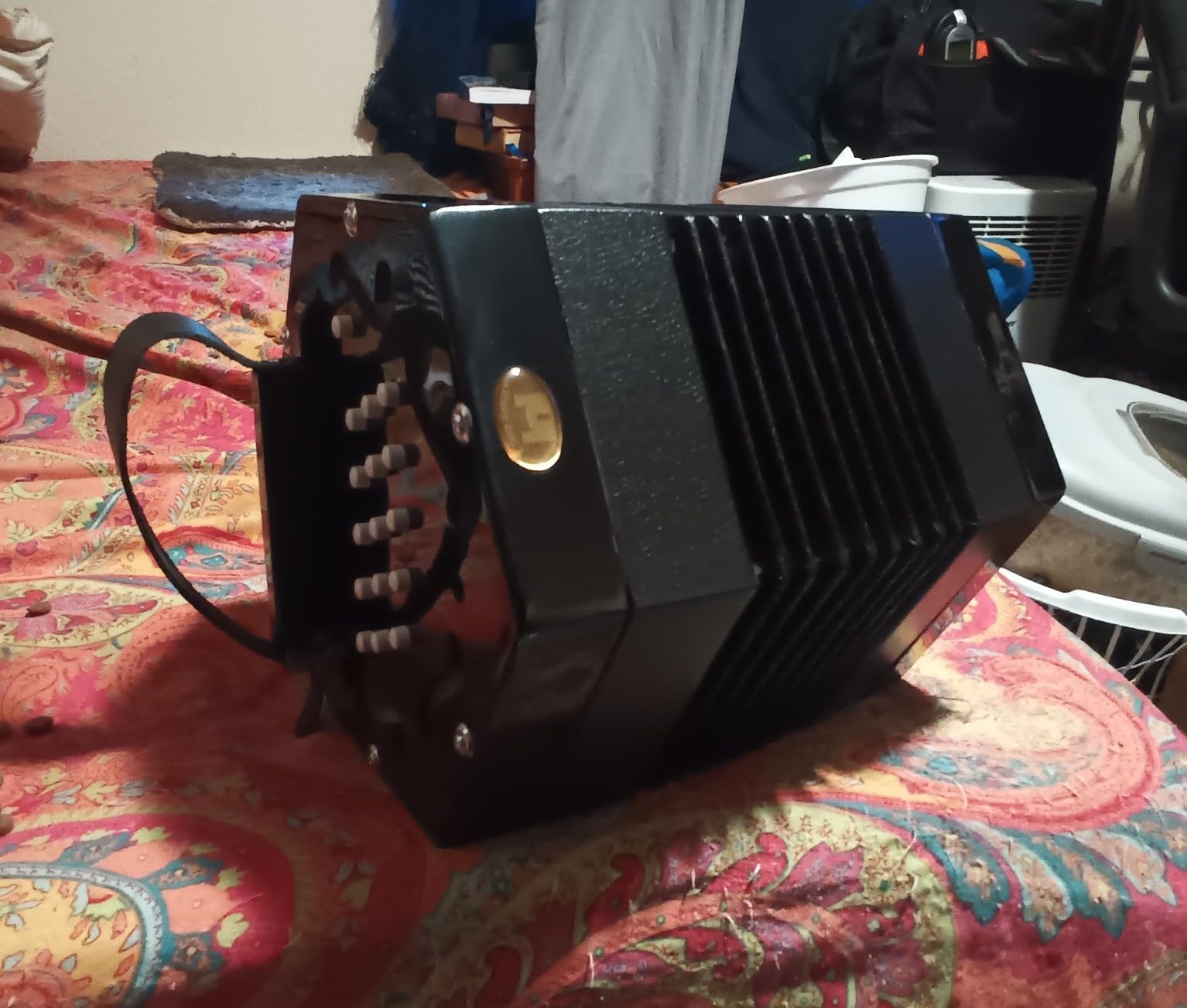 Trinity College AP-1130A Anglo-Style Concertina - 30-Button, Black Finish - Traditional Folk Instrument with 1.5 Octave Range, Bellows, and Carrying Bag customer photo 1