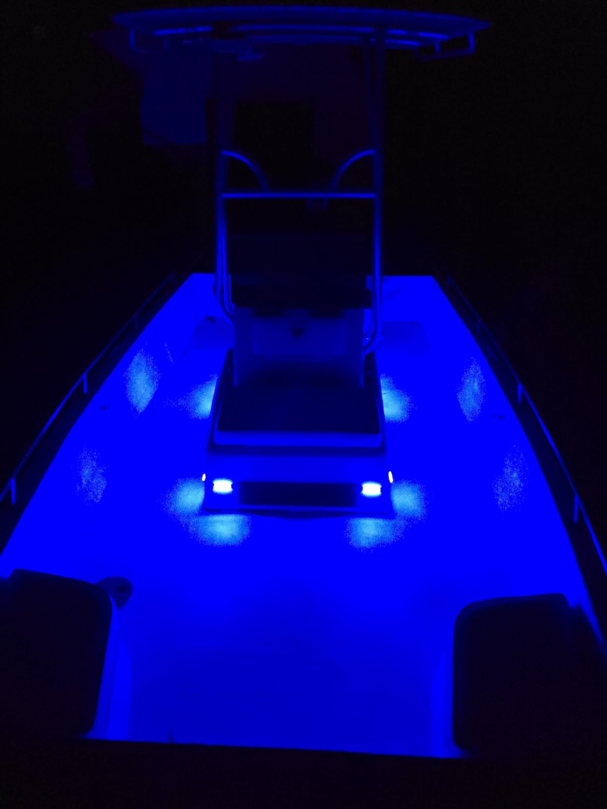 PSEQT LED Boat Interior Lights Marine Courtesy Light Strip Deck Transom Cockpit Navigation Lighting Waterproof for Fishing Pontoon Kayak Yacht Sailboat (Blue 10Pcs) customer photo 1