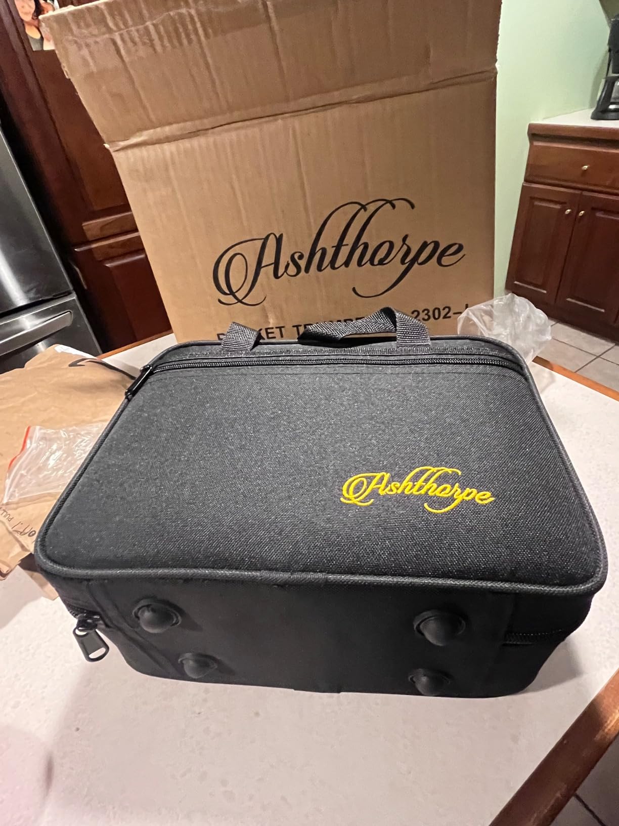 Ashthorpe Bb Brass Pocket Trumpet with Gold Lacquer Finish - Includes Case, Mouthpiece, Gloves, Cleaning Cloth, Valve Oil customer photo 1