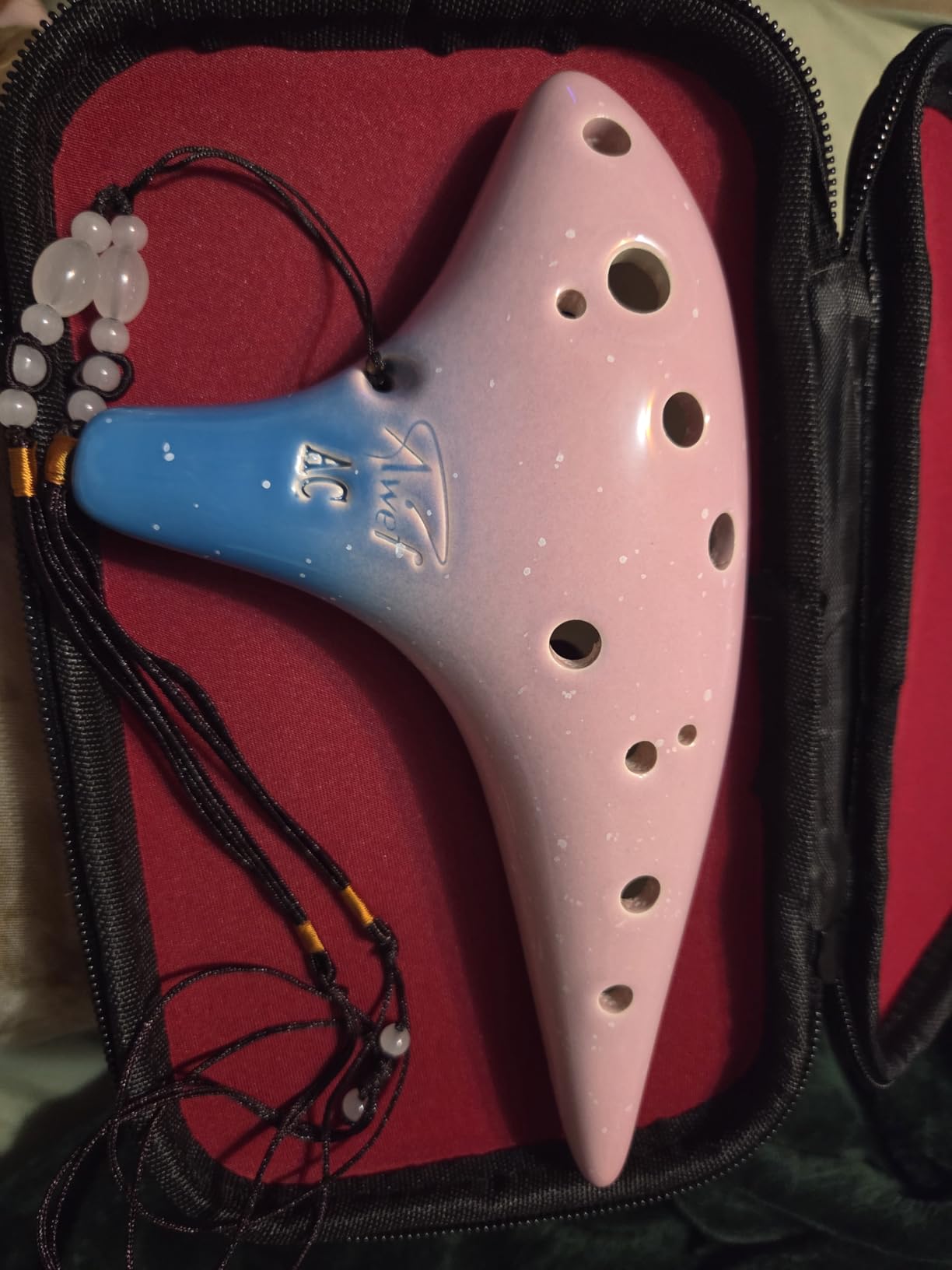 Ocean Notes 12 Hole Sweet Potato Ocarina Graceful Shape Pottery Ocarina in Alto C customer photo 1