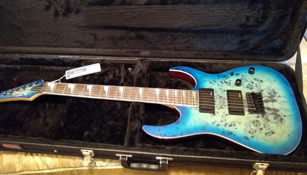 Ibanez GIO GRGR221PA Electric Guitar - Aqua Burst customer photo 2