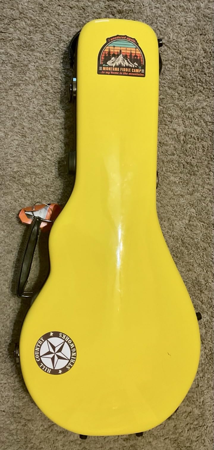 Crossrock Case - Fiberglass Mandolin Case - Fits Both A & F Styles - Padded Straps, Accessory Compartment, Fixed & Removable Padding - Includes TSA Lock-Yellow(CRF1020MAFYL) customer photo 2