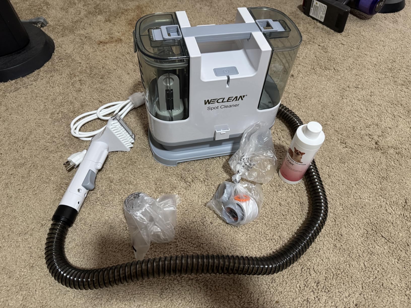 WECLEAN C1 Portable Extractor for Couch and Carpet Cleaner Upholstery Cleaner with Deep Cleaning Solution customer photo 1