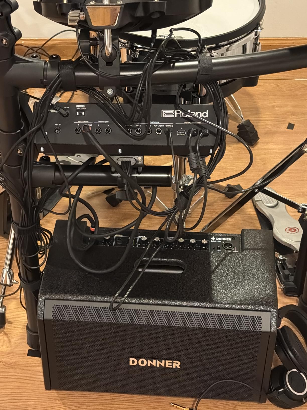 Donner Electric Drum AMP, 80-Watt Wireless Electronic Drum Amplifier Professional DDA-80 customer photo 1