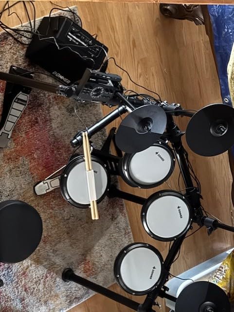 Donner Mini Electric Drum Amp 20W, Wireless Electronic Drum Amplifier Keyboard Speaker DDA-20 Portable for Home Practice customer photo 2