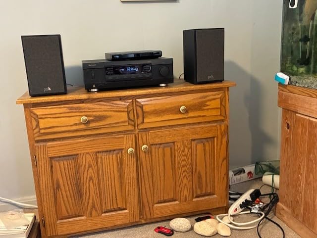 Polk Monitor XT15 Pair of Bookshelf or Surround Sound Speakers - Hi-Res Audio Certified, Dolby Atmos & DTS:X Compatible, 1