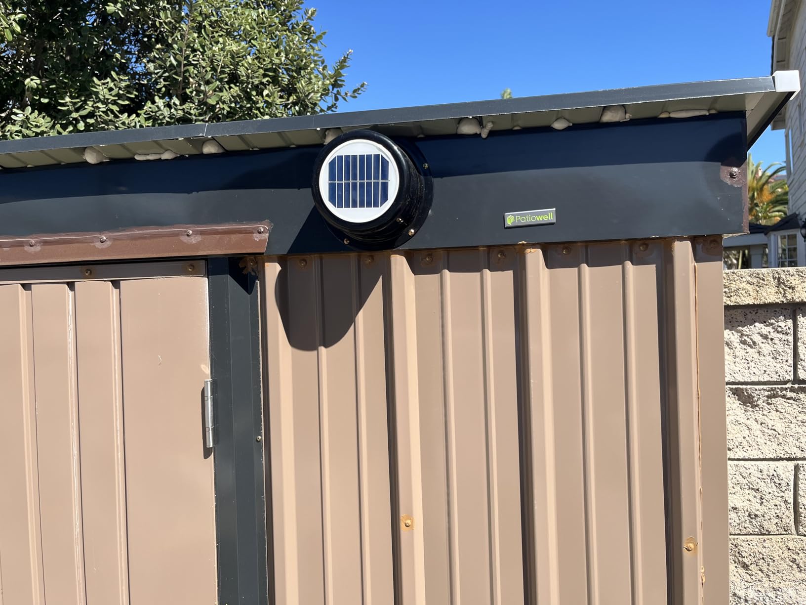 RecPro Solar RV Vent Fan | White | Solar Powered customer photo 1