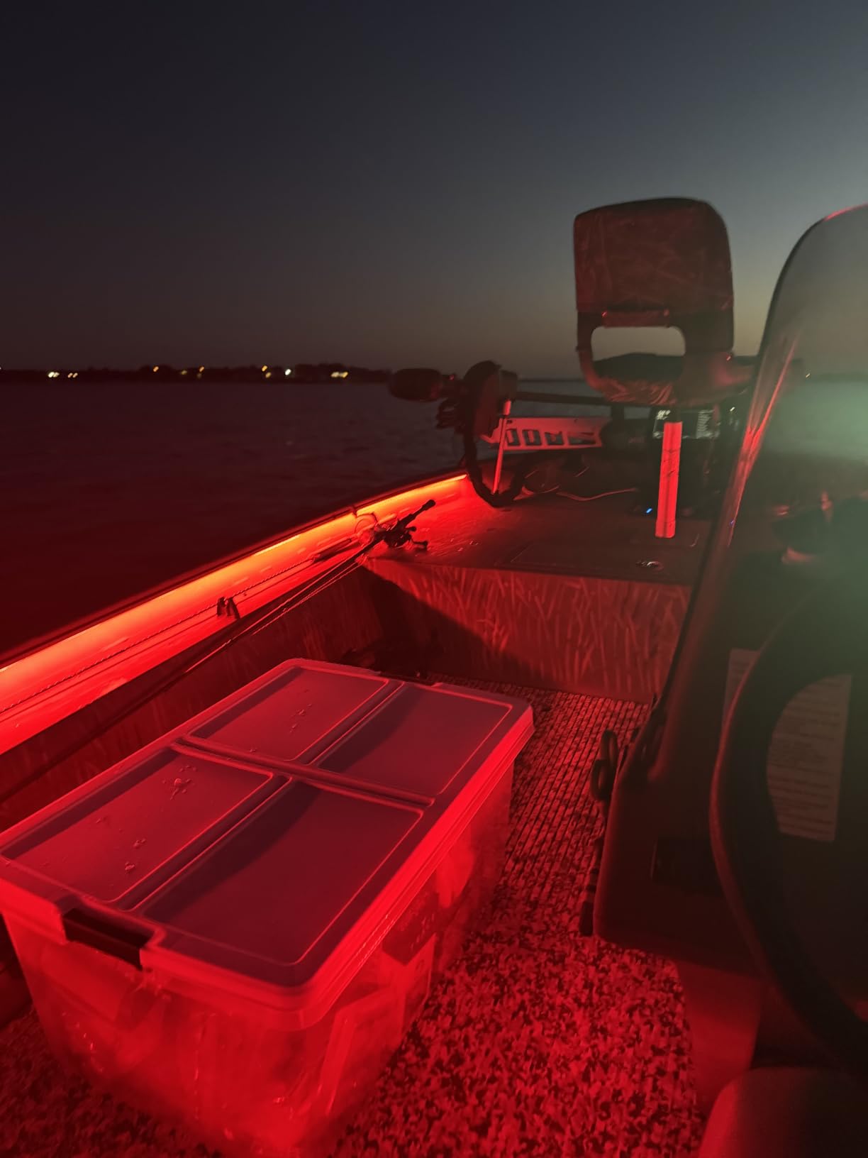 LED Boat Strip Lights, 32.8FT Marine Pontoon Led Lights, Waterproof Boat Interior Light, Under Gunnel Lights, Boat Deck Light, Night Fishing Lights, Good for Pontoon Bass Fishing Yacht Kayak (Blue) customer photo 2