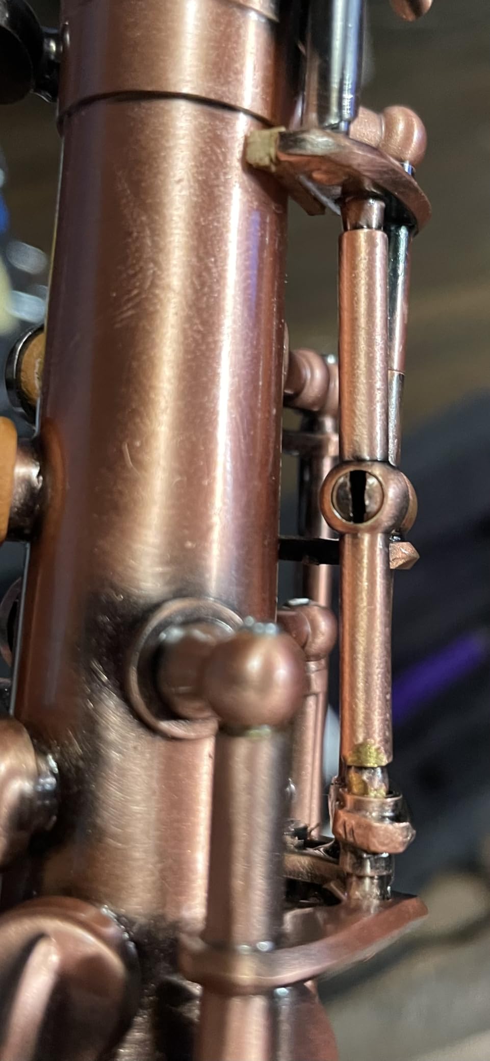Soprano Saxophone Red Bronze Bb Soprano Saxophone Sax Saxofón Soprano Woodwind Instrument Carve Pattern with Case Gloves Cleaning Cloth Straps Brush customer photo 1
