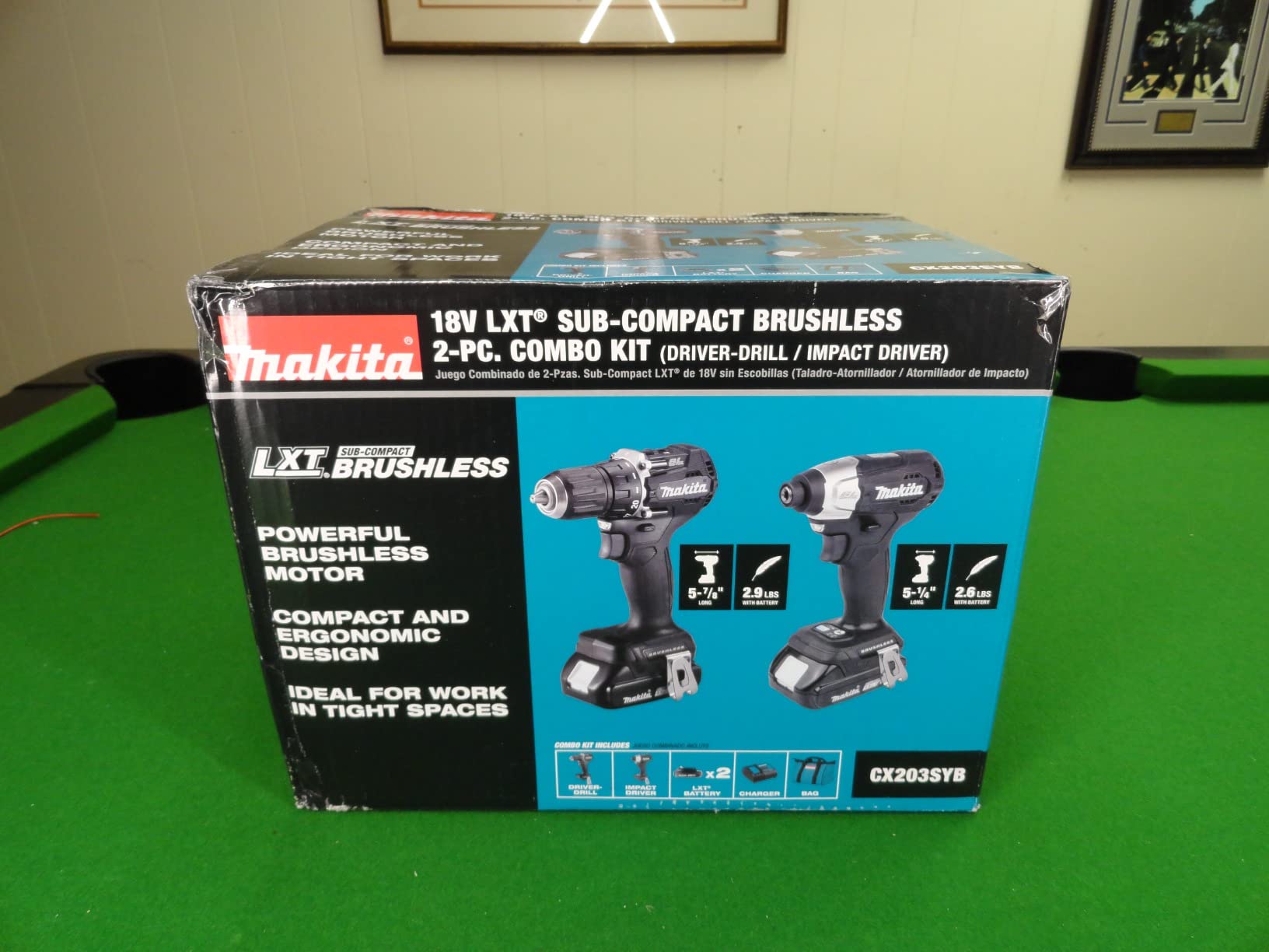 Makita CX203SYB 18V LXT Lithium-Ion Sub-Compact Brushless Cordless 2-Pc. Combo Kit (1.5Ah) customer photo 1