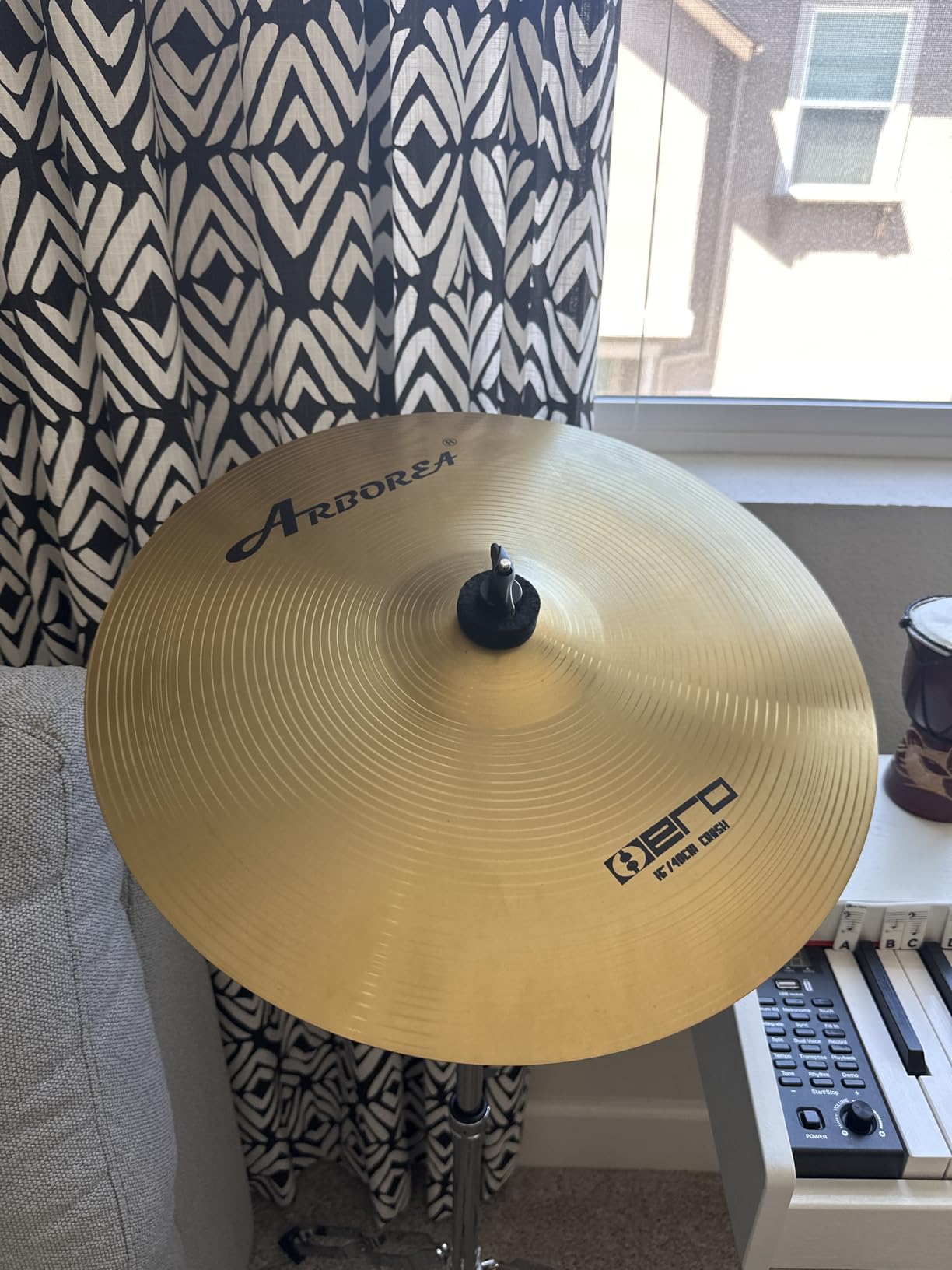 Arborea Hi Hat Cymbals Hero Brilliant Finish Bright Sound 14 Inch Drum High Hat Cymbals For Practice customer photo 1