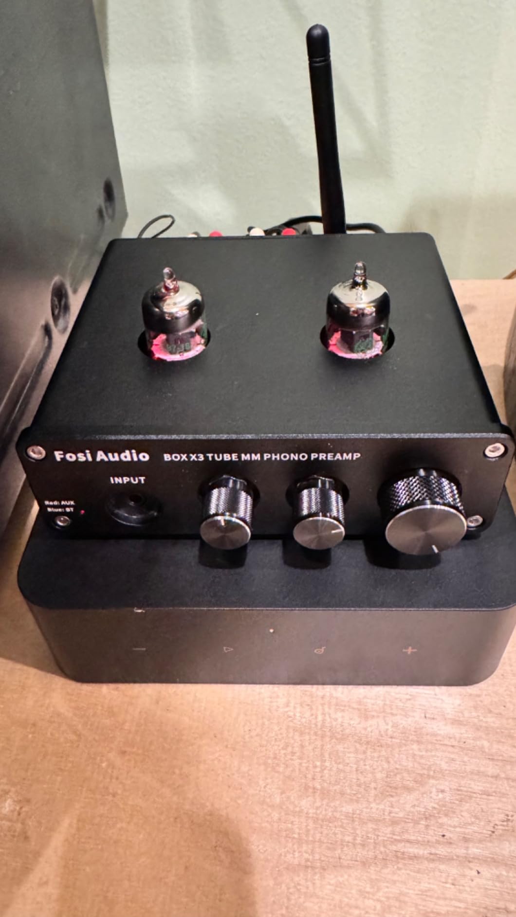 Fosi Audio Box X3 Bluetooth 5.0 Phono Preamp Turntable Preamplifier 5725W Tube for MM Phonograph Mini Stereo Hi-Fi Pre-Amplifier for Home Audio Record Player Sound System customer photo 2