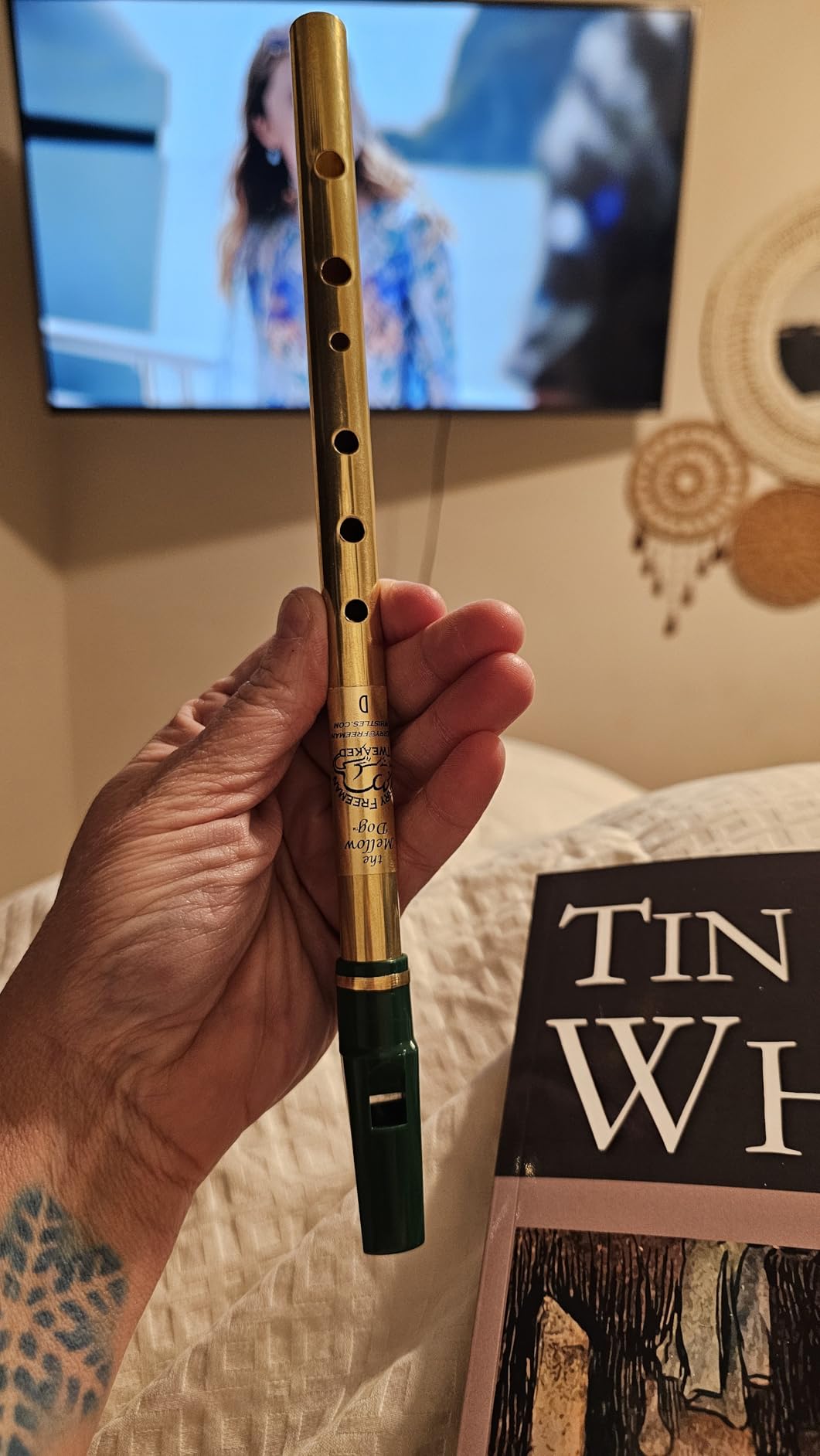 Jerry Freeman Tweaked Key of D Mellow Dog Tin Penny Whistle - Professional Quality Irish Pennywhistle customer photo 2
