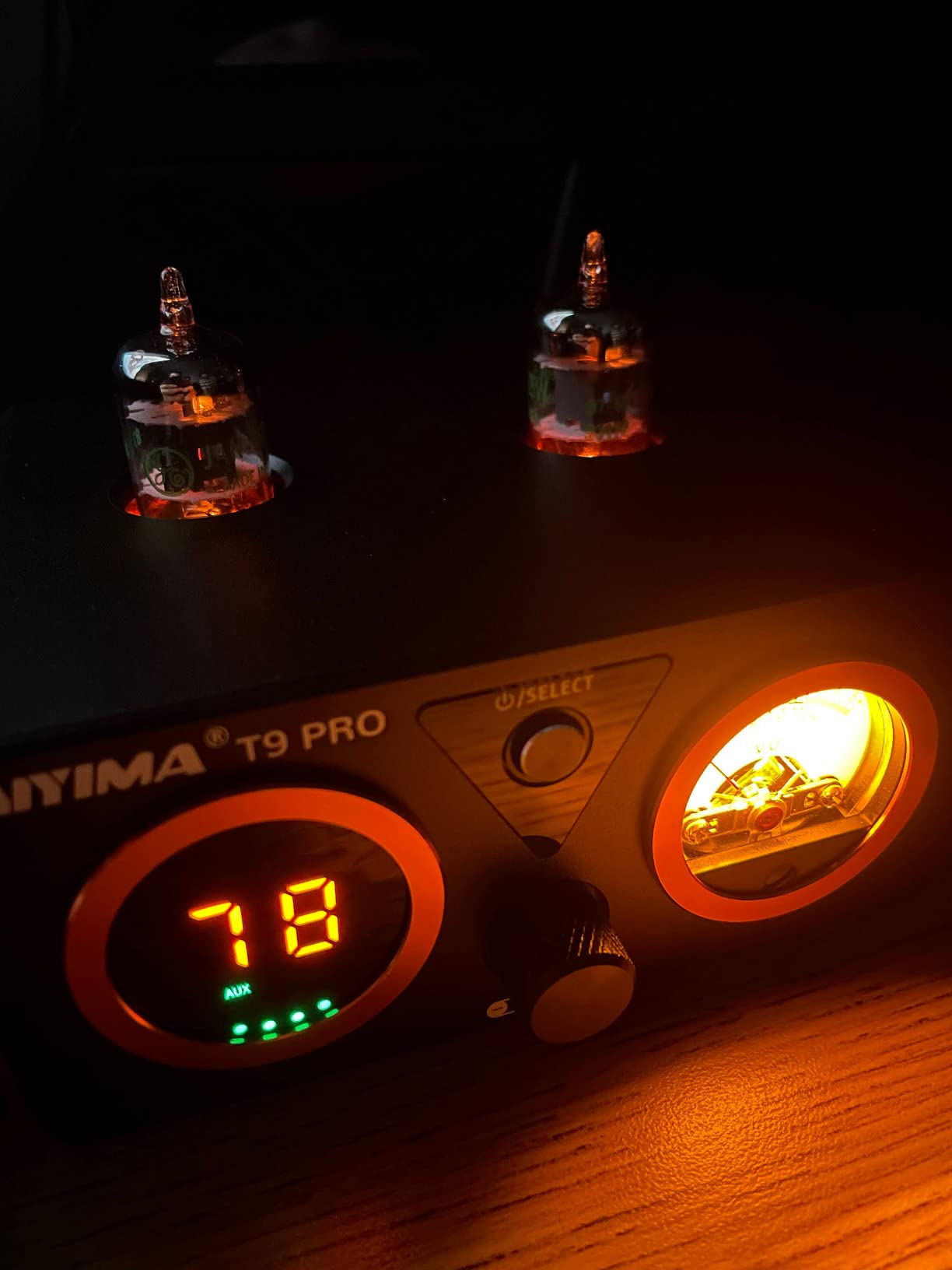 AIYIMA T9 PRO 200W Bluetooth Amplifier HiFi Digital Class D Power Amp 2.0/2.1 Channel Vacuum Tube DAC Amp with VU Meter & Bass Treble Bluetooth 5.2 Coaxial Optical PC-USB inputs customer photo 2