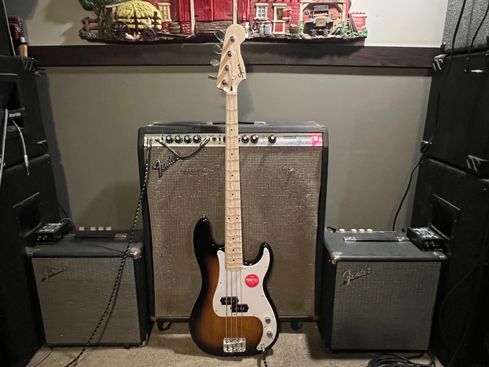 Squier Sonic Precision Bass, California Blue, Maple Fingerboard customer photo 1