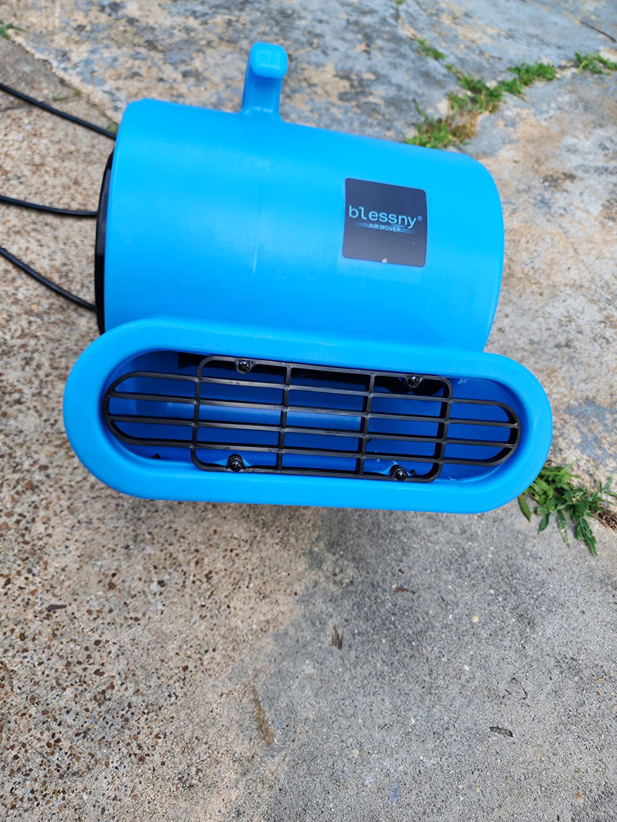 blessny 1/2 HP ETL Listed Carpet Dryer Fan, 2600 CFM Air Blower Mover for Home Drying, 15 Ft Long Cord Portable Floor Blower Fan with 3-Speeds, Blue customer photo 2