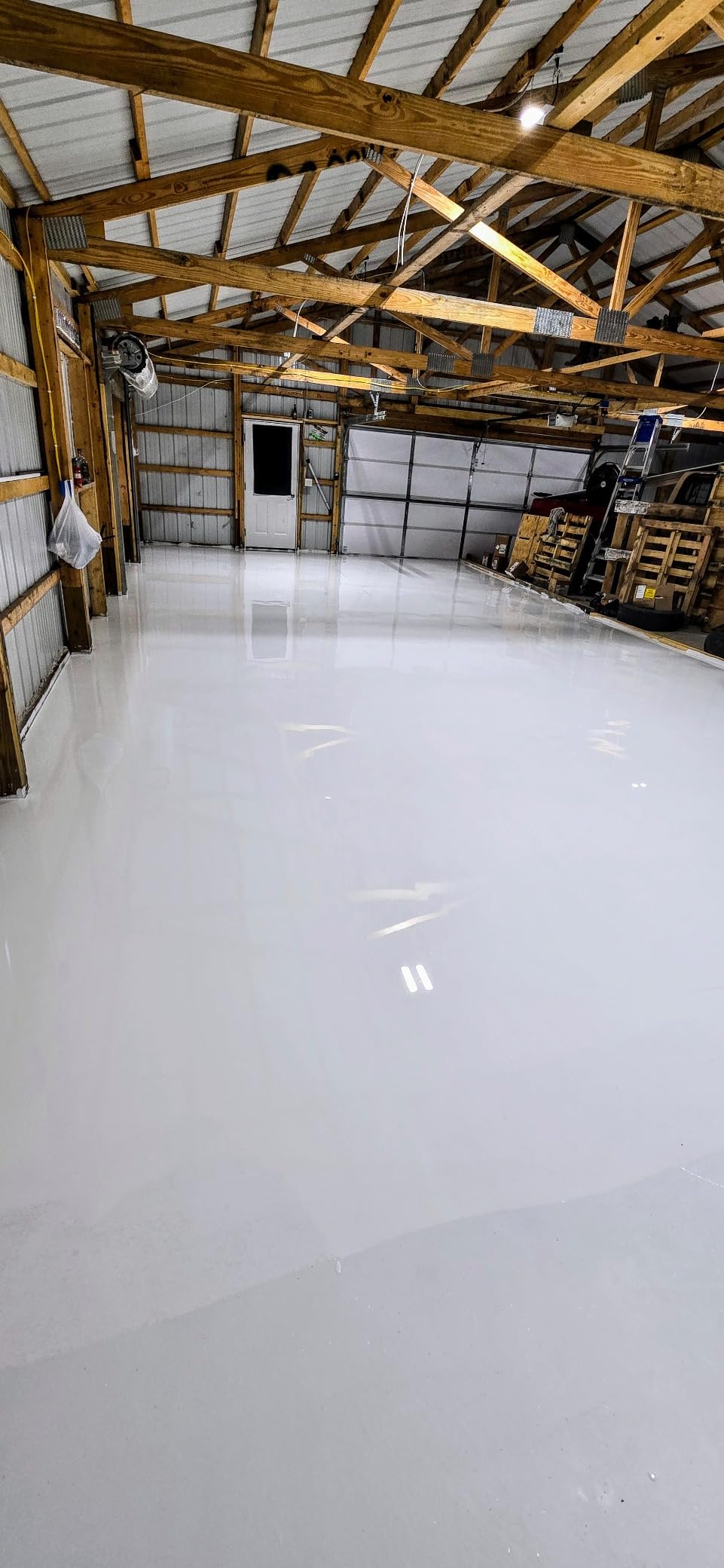 BP Resins: Single Shot |100% Solids Epoxy Resin Kit (3 Gallons) Solvent-Less, Two Component Gloss Coat Finish- Low VOC! Industrial Use, Garages, Floors & More! (Charcoal Metallic) + Free Mixer! customer photo 1