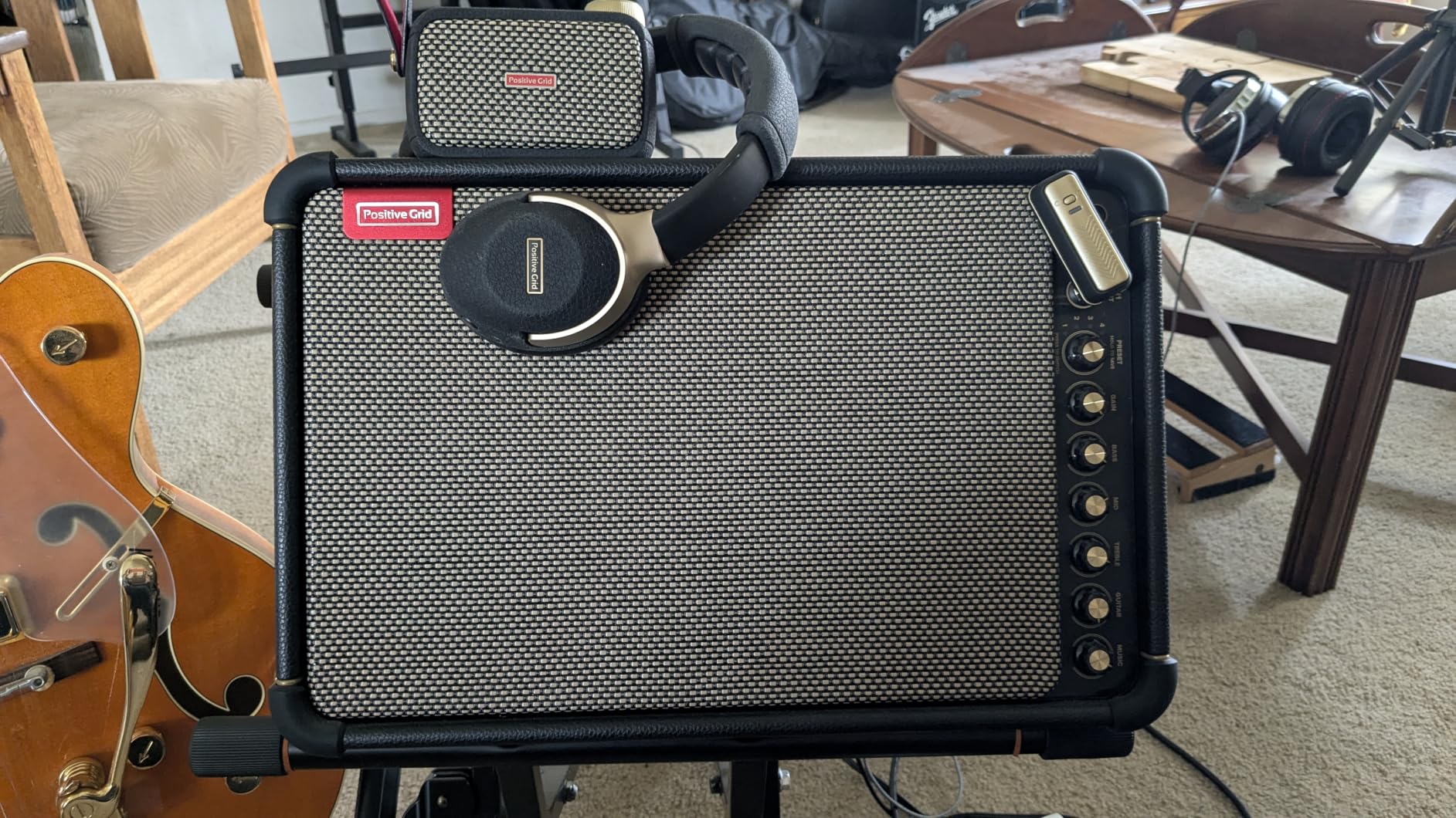 Positive Grid Spark Live Smart Guitar Amp, Multi-Channel PA System & Bluetooth Speaker All-in-One for Guitar, Bass, Vocals, Keyboards and More customer photo 2