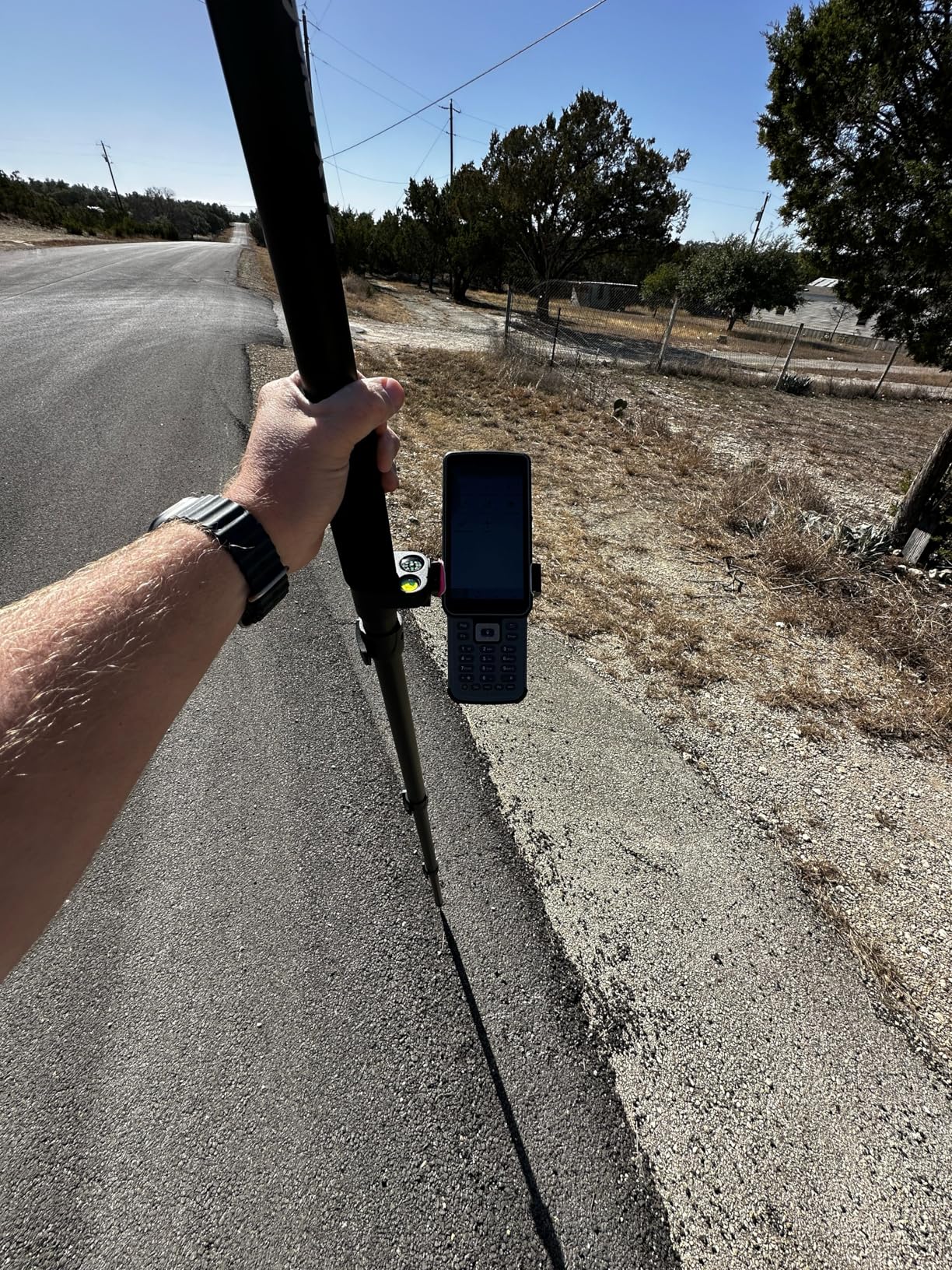 Aluminum GPS Rover Rod Telescopic Survey Pole for Land Surveying & Engineering - RTK GPS/GNSS Accessory for Surveying and Measuring Poles (5.91ft/1.8m) customer photo 1