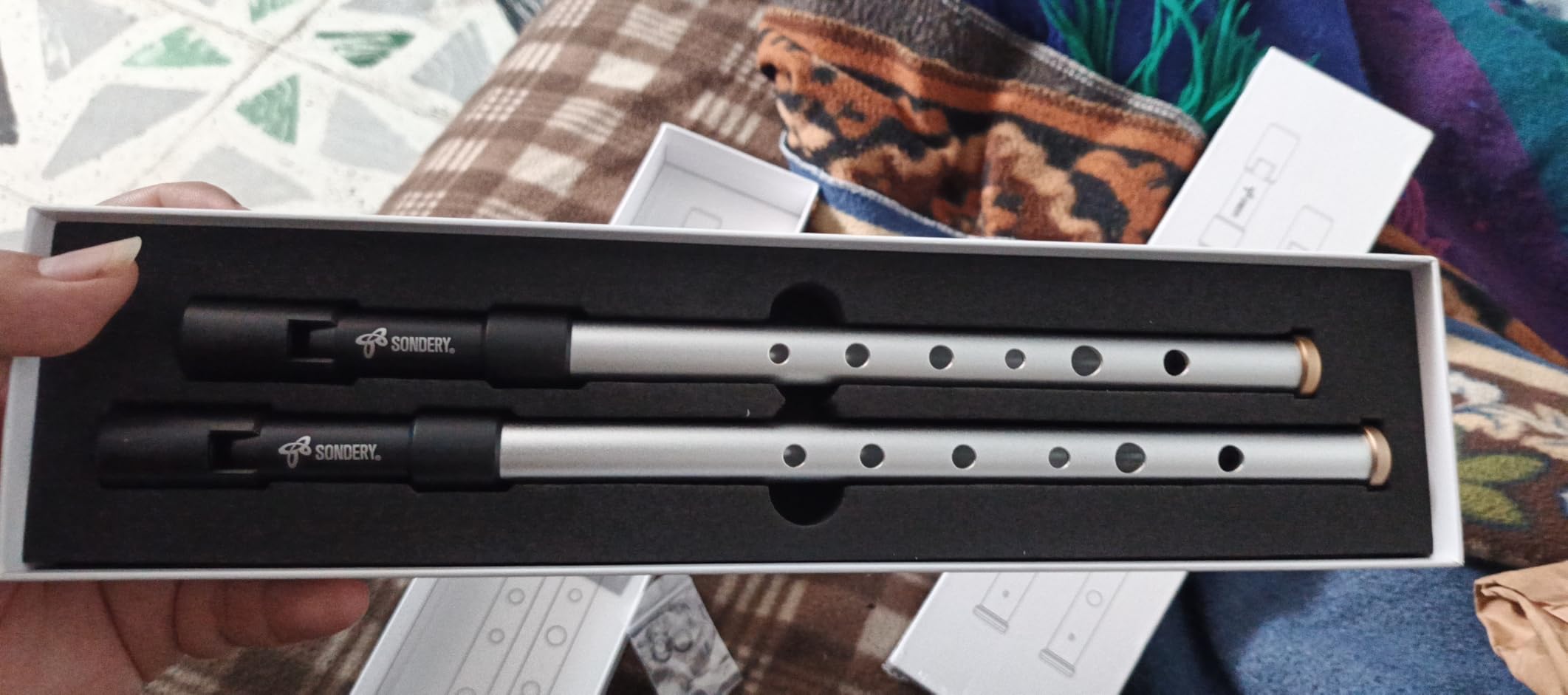 Sondery Irish Tin Whistle Key of D Made from Brass - Bright Brass Wind Type Sound Penny Whistle customer photo 1