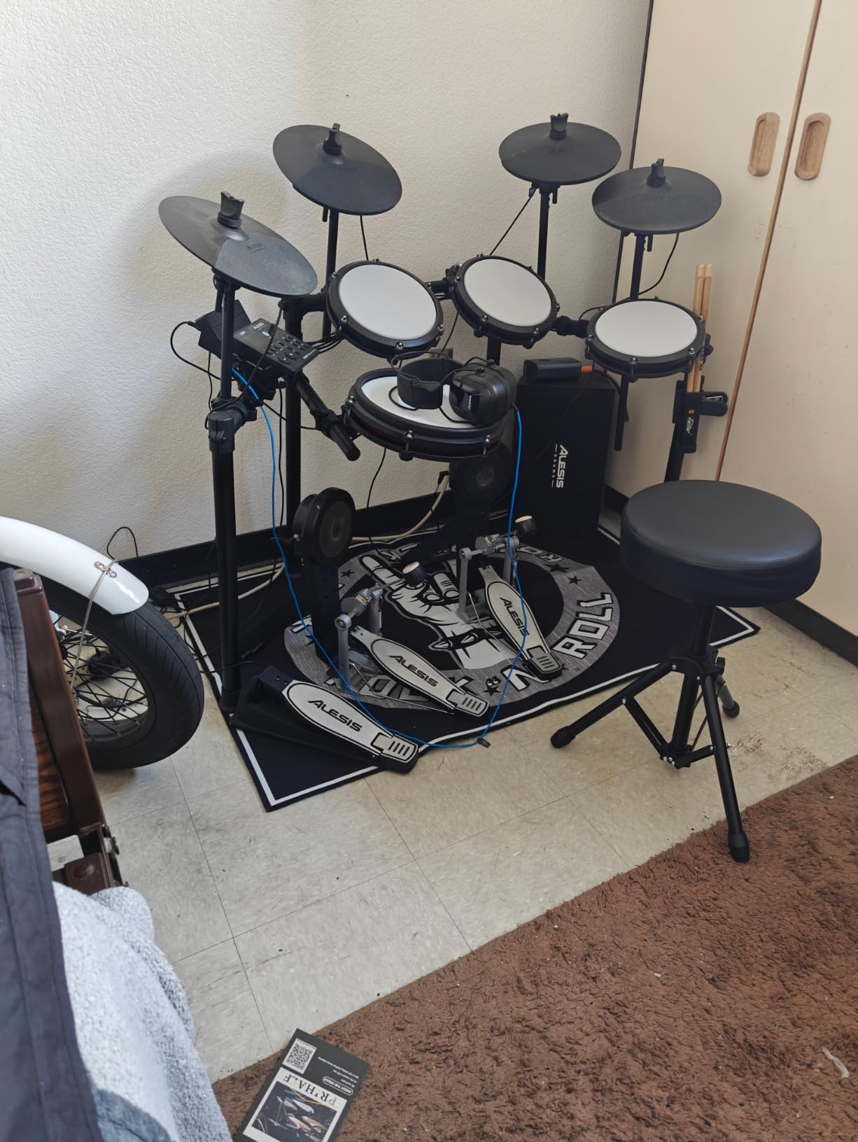 Alesis Strike Amp 8 MK2 2000W Drum Amp Speaker for Electric Drum Set with Bluetooth, 8