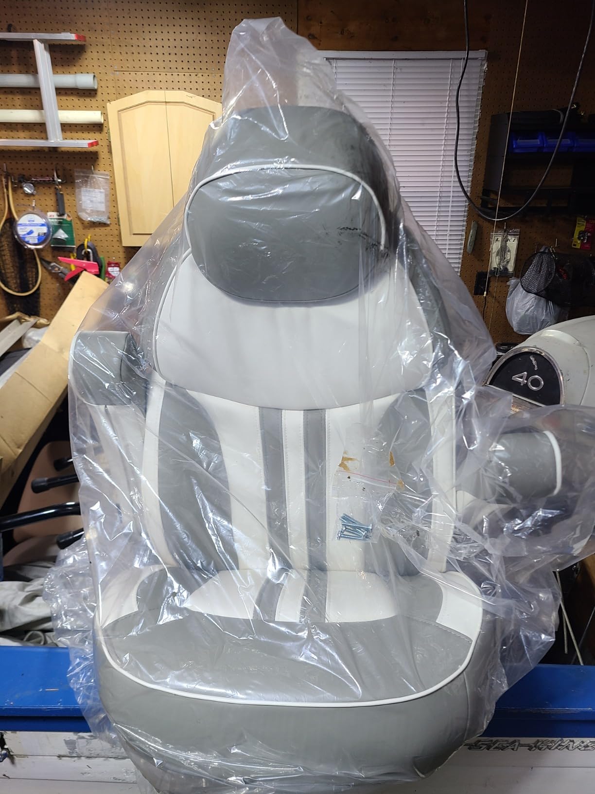 Leader Accessories High Back Luxury Reclining Pontoon Captains Chair Bucket Boat Seat Yacht Seat with Armrests customer photo 2