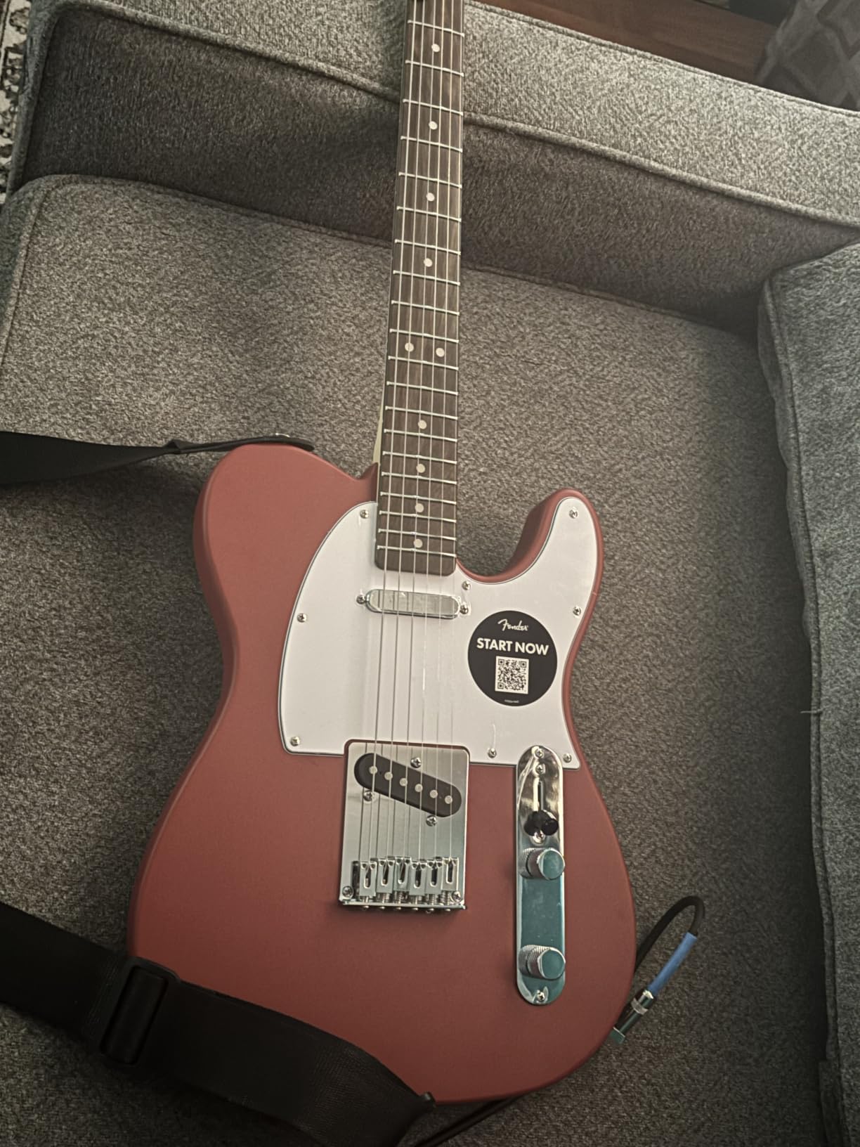 Fender Squier Debut Series Telecaster Electric Guitar, Beginner Guitar, 2-Year Warranty, Includes Free Lessons, 2-Color Sunburst with Satin Urethane Finish customer photo 1