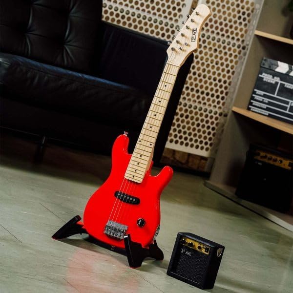 WINZZ EGM100 30 Inches Real Kids Electric Guitar with Beginner Kit, Right Handed (Rose Pink) customer photo 1