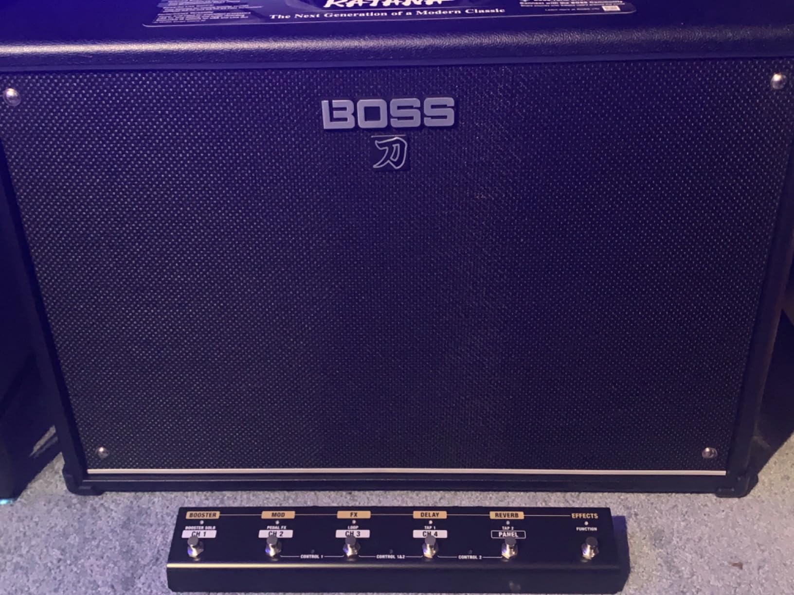 BOSS Katana-100/212 Gen 3 Guitar Amplifier | Powerful 100-Watt Combo Amp | Two Custom 12-Inch Speakers | Evolved Tube Logic Sounds | 12 Amp Characters | Onboard BOSS Effects | Advanced Connectivity customer photo 2