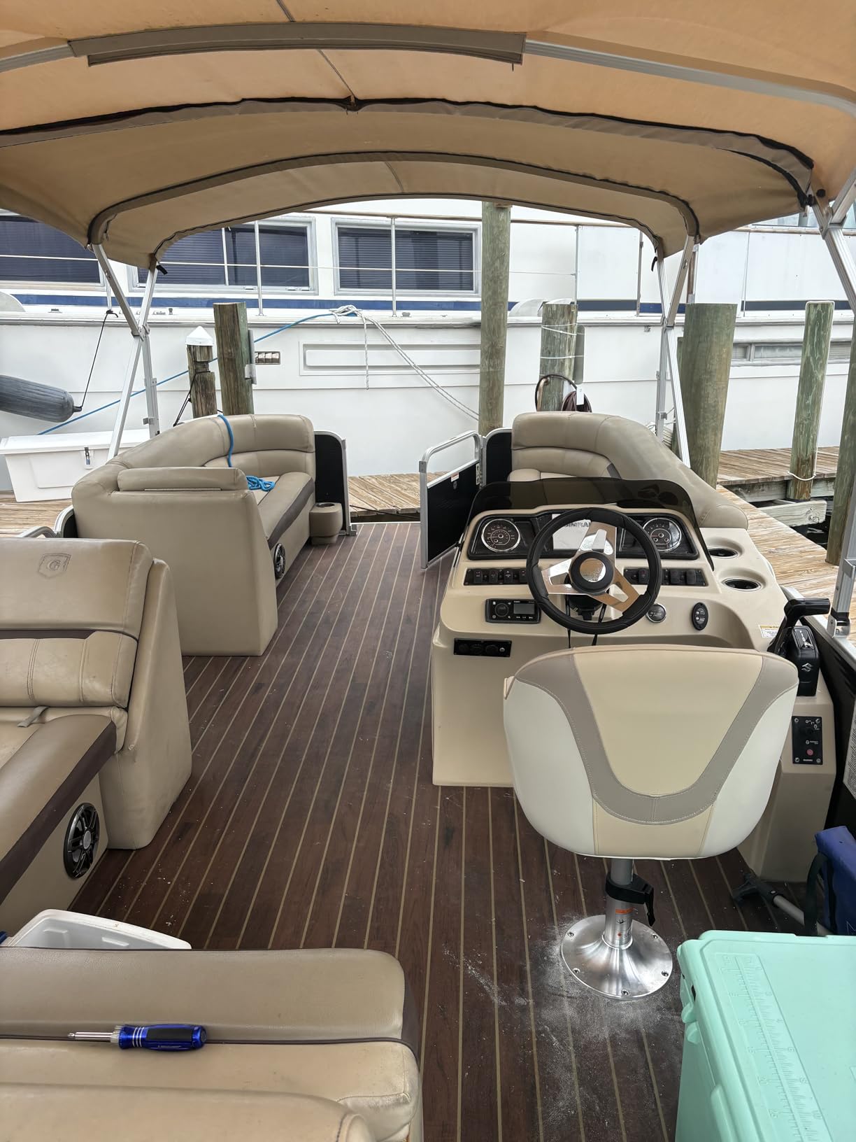 NORTHCAPTAIN Pontoon Boat Seat Captain Bucket Seat with Boat Seat Cover customer photo 2