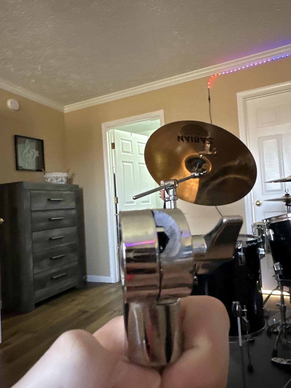 GRIFFIN Cymbal Stand (Percussion TiltPro X Edition) Combo 4 Pack - Boom & Straight Drum Mounts with Double Braced Legs & Counterweight Arms - Kit for Crash, Ride, Splash customer photo 2