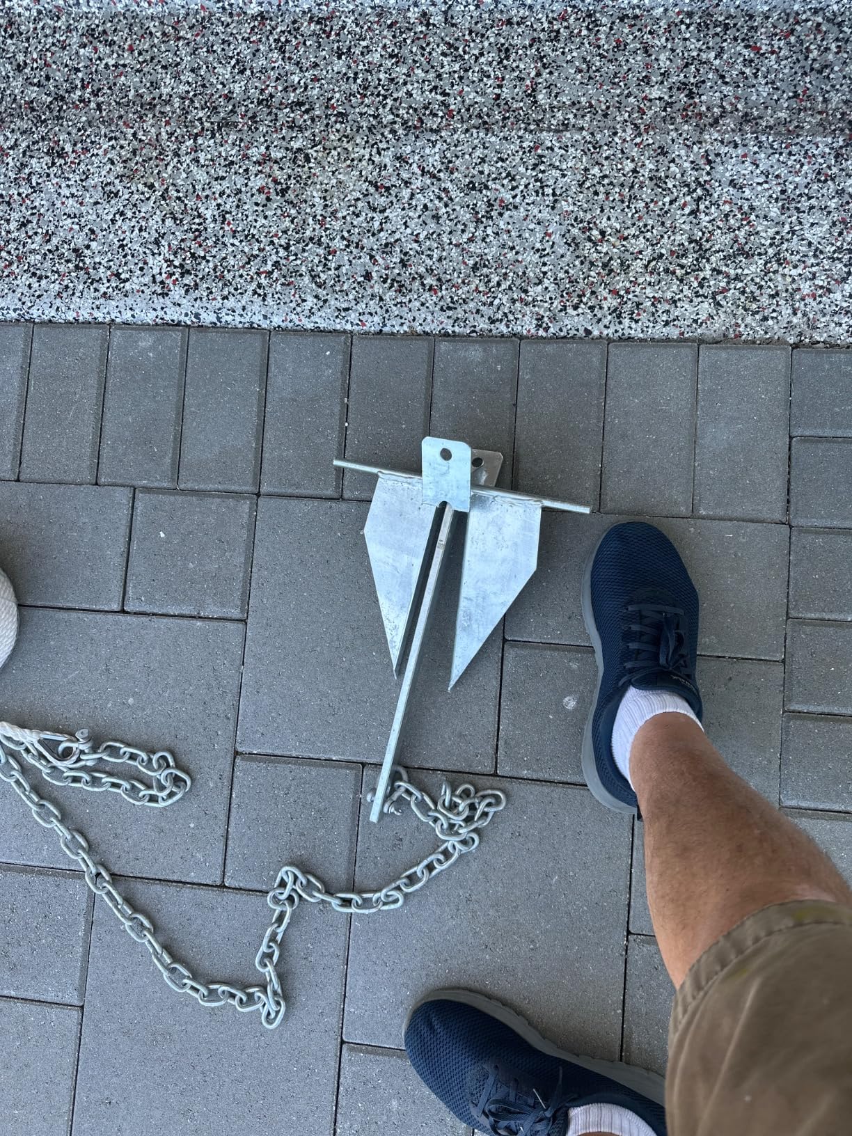 Leero Heavy Duty Boat Anchor Kit with Anchor Chain, Shackle and Anchor Rope, 5/8/10/13/18 lb Danforth Anchor, Boat Anchor for Pontoons, Dinghies, Fishing Boats, Bass Boats, Sport Boats, Sport Yachts customer photo 1