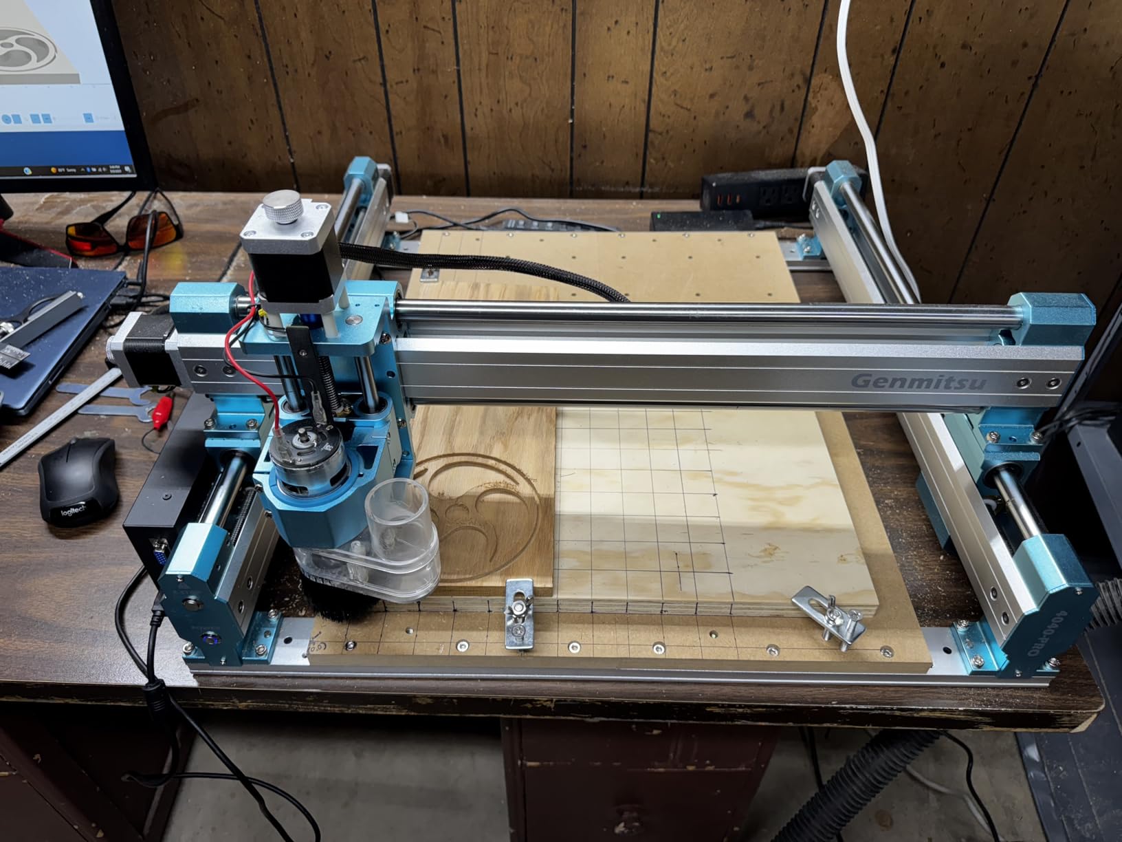 SainSmart Genmitsu Rotary Module Kit for Prover XL 4030 V2 CNC Router Machine with NEMA23 Planetary Geared Stepper Motor, 4 Jaw Chuck, 10:1 Speed Reducer, Clamped Range 15-275mm customer photo 2