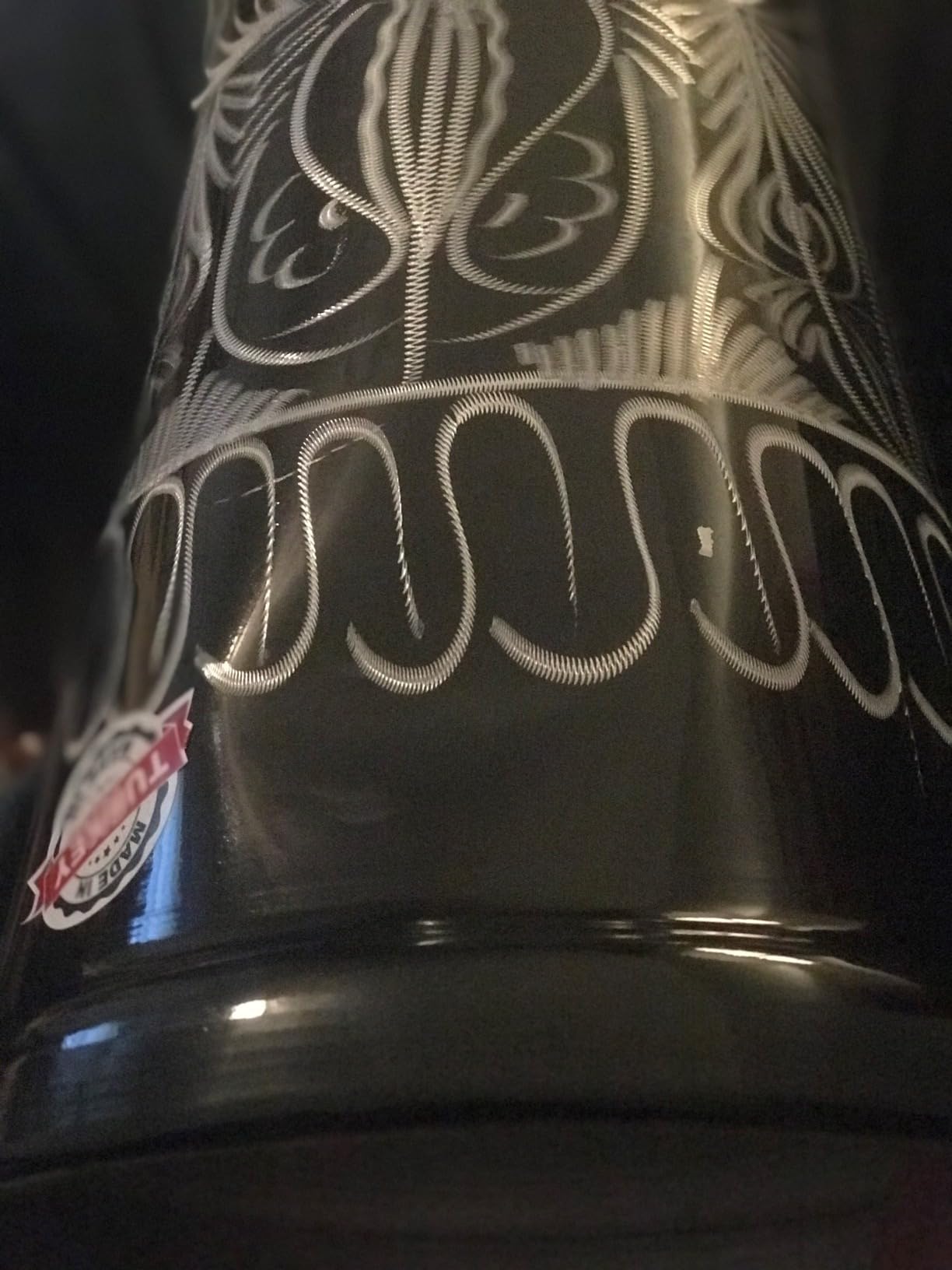 VD Darbuka/Doumbek Cast Aluminum - Tuning Lugs & Removable Head (8.5 in.) (Anatolian Motifs in Red) customer photo 2