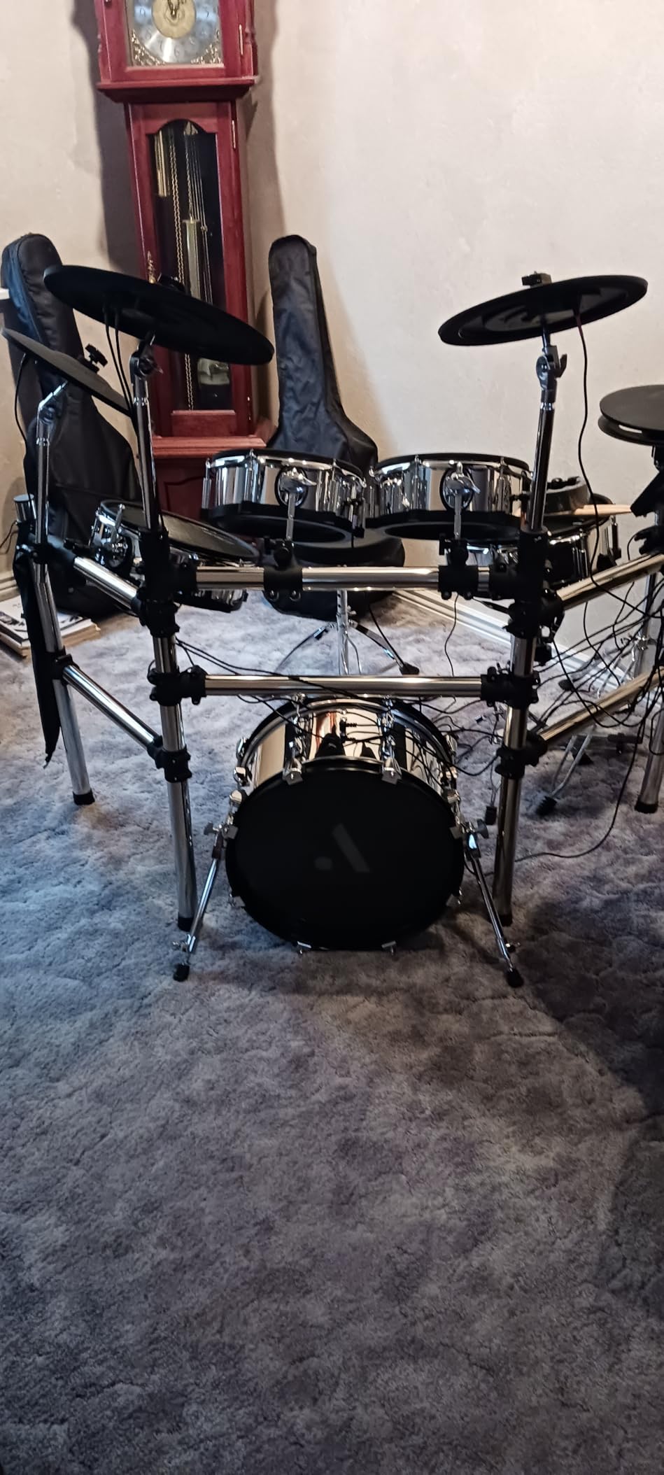 AKLOT Acoustic-Style Electric Drum Set: Independent 16
