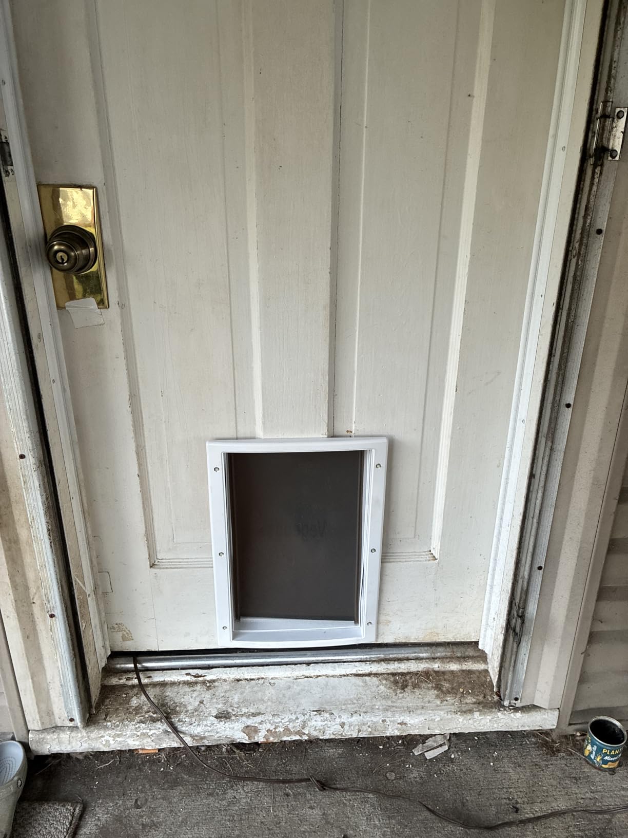 Large Dog Door for Daily in & Out Access, Magnetic Pet Door with Slide-in Locking Panel, Easy Install Doggy Door for Wood, PVC, Metal & Panel Doors, 10 1/8